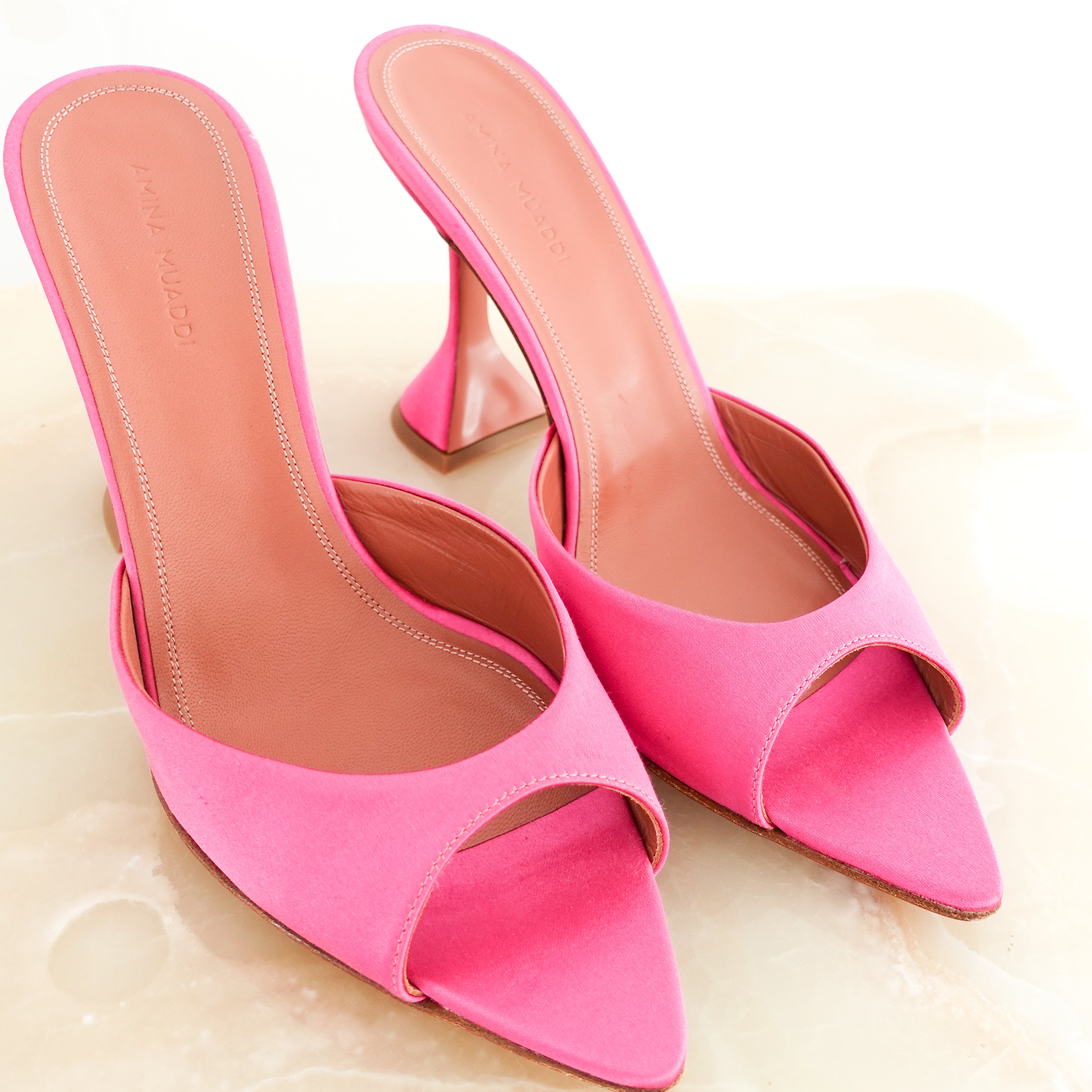 Pink lupita mules RRP £565