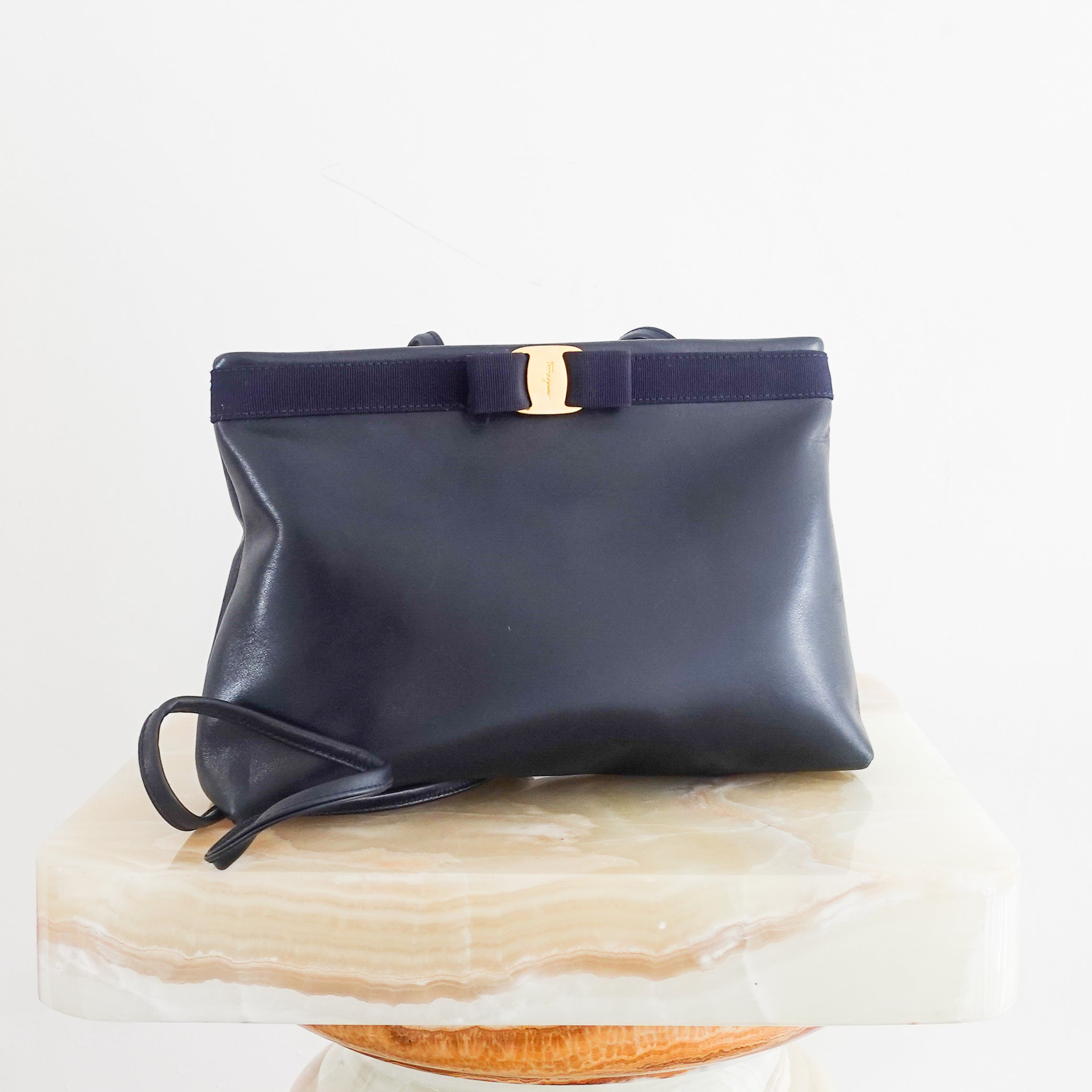 Navy clutch RRP £365