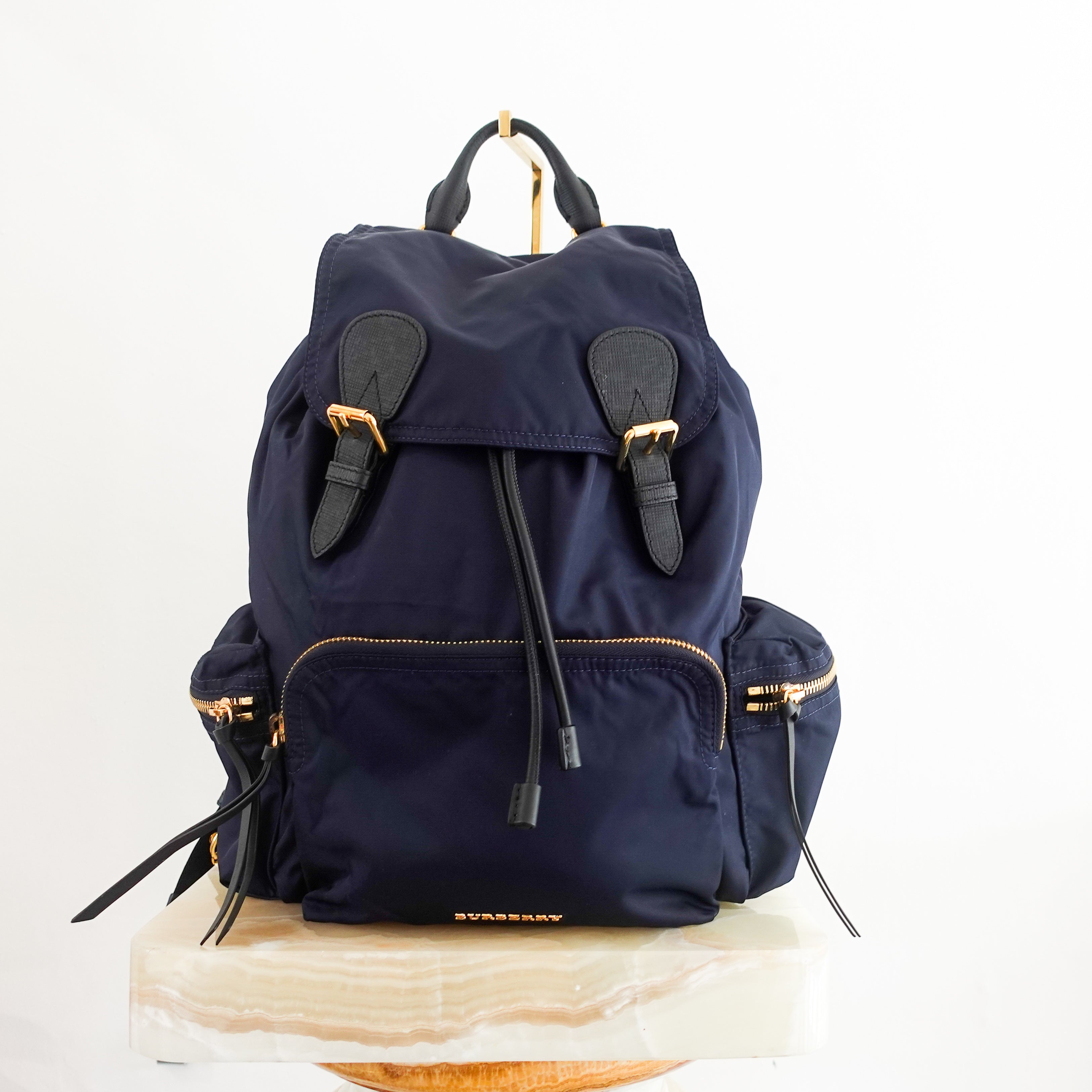 Navy sack backpack RRP £1k