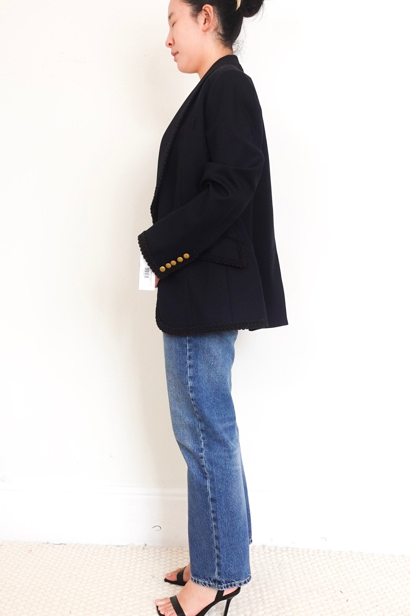 Zimmerman the stargazer Navy Embroidered Trim Cotton Blazer RRP £1000 | Authentic Preloved - Reloved Again