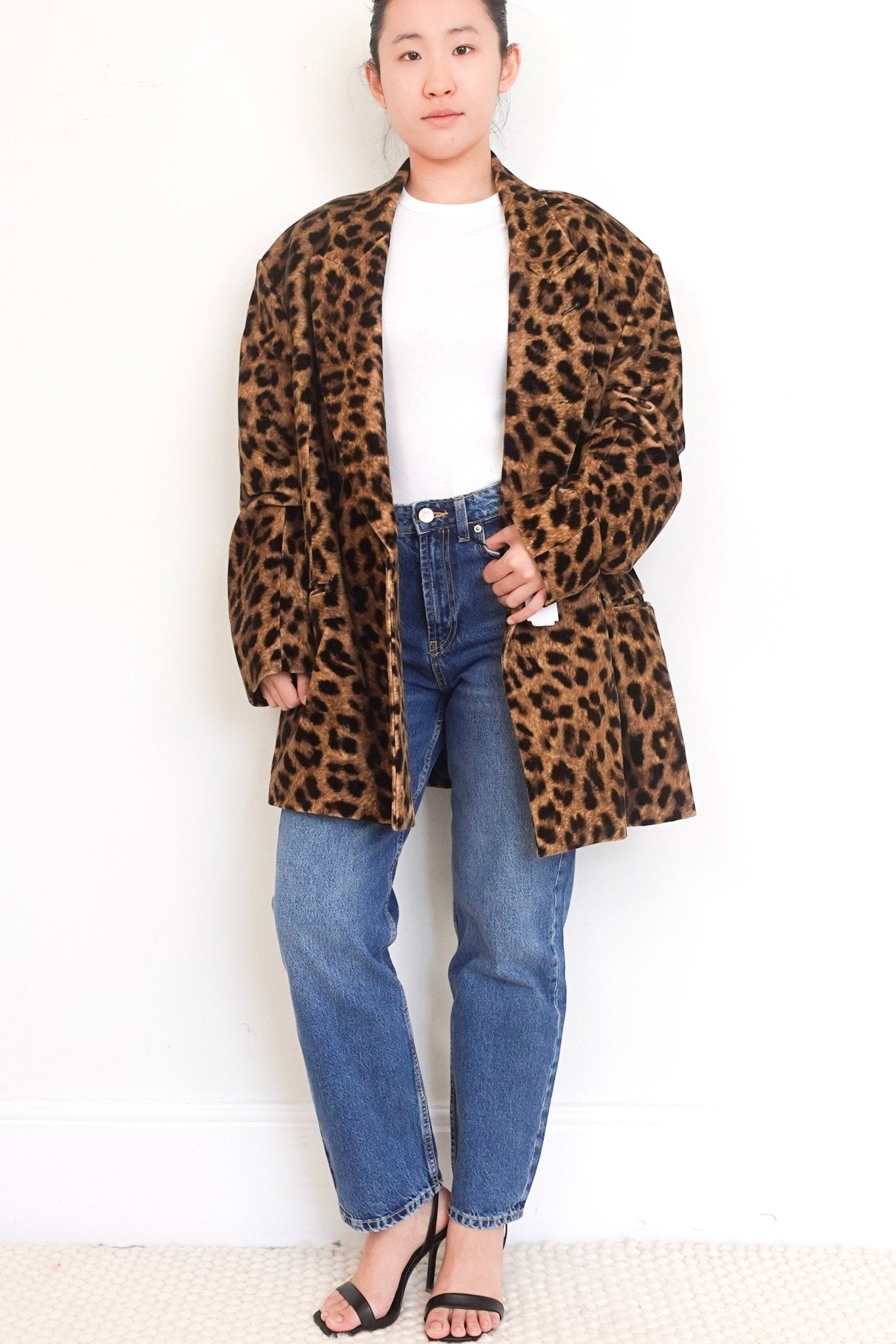 NEW Raey Leopard Print Velvet Belted Jacket RRP £450 | Authentic Preloved - Reloved Again