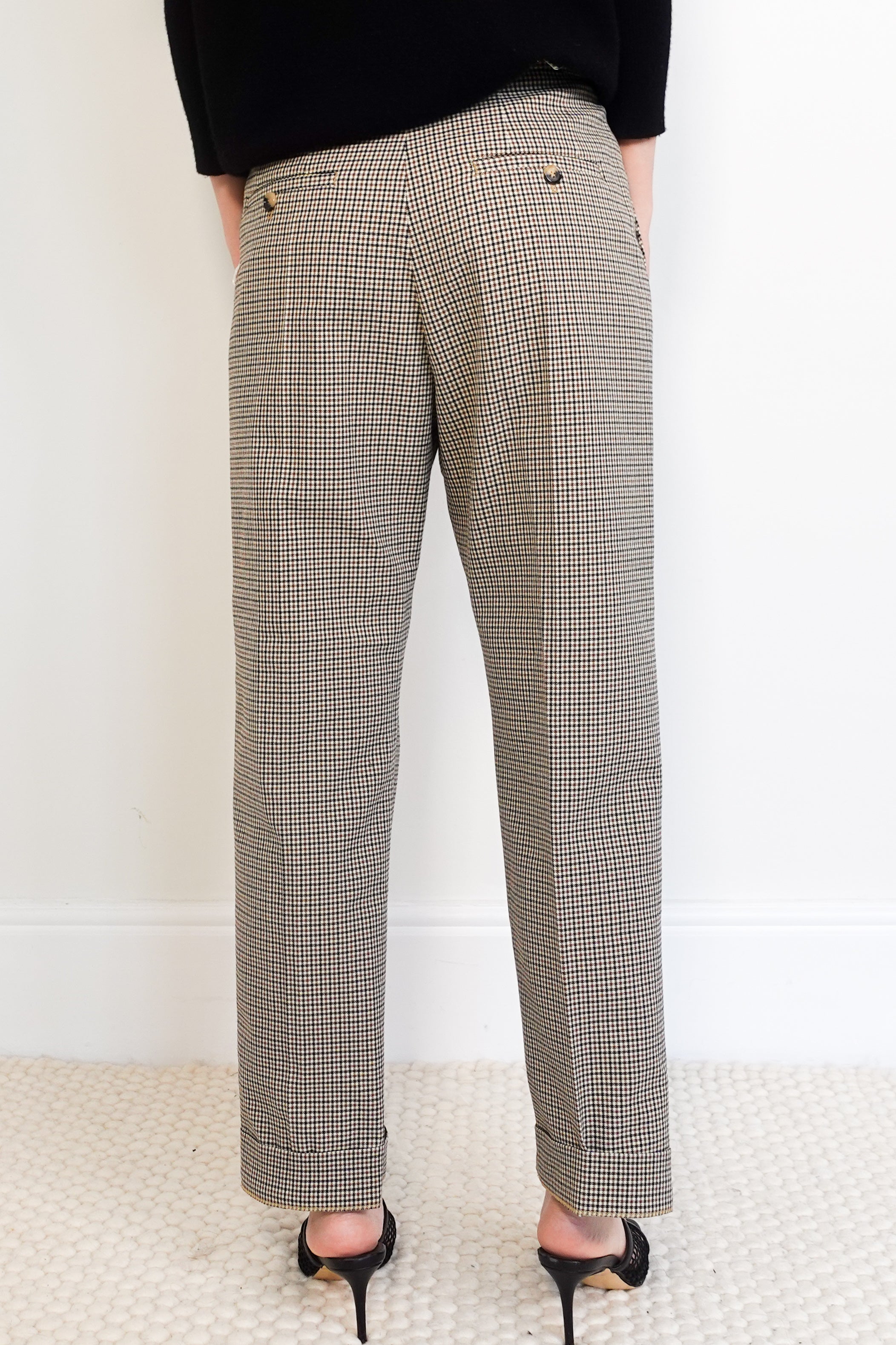 Herringbone trousers RRP £700