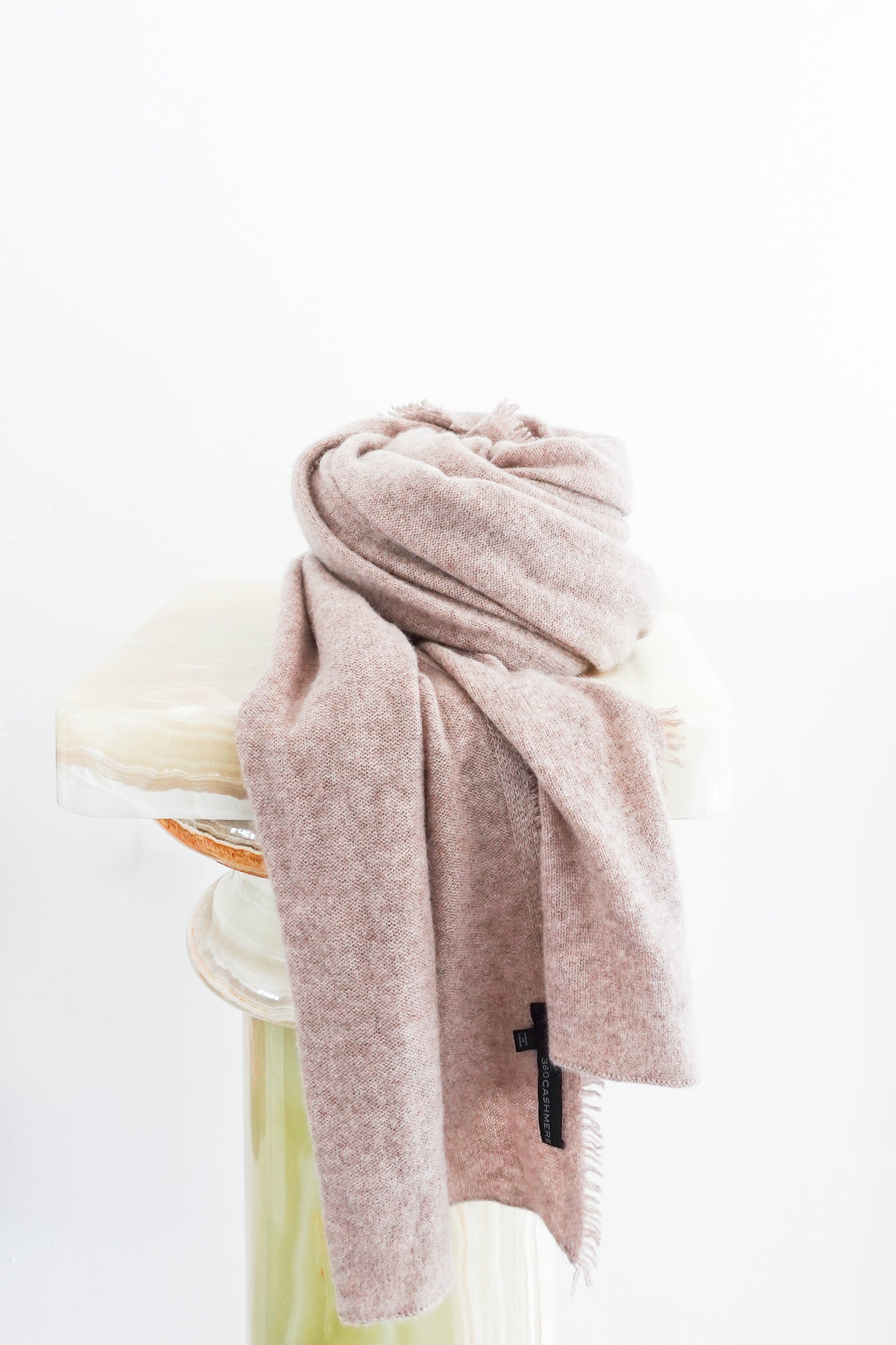 360Cashmere Beige Soft Cashmere Wrap
