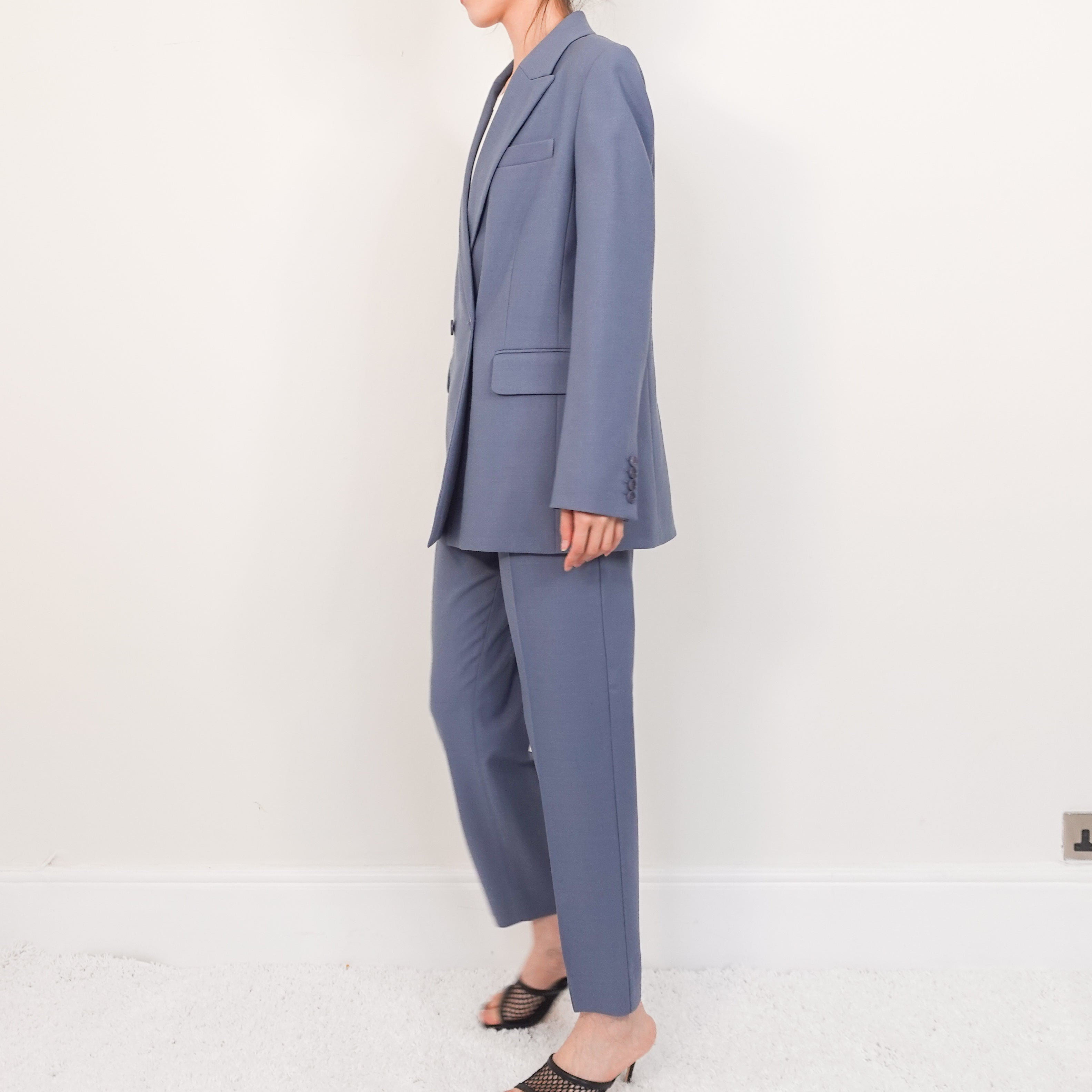 Blue woollen suit