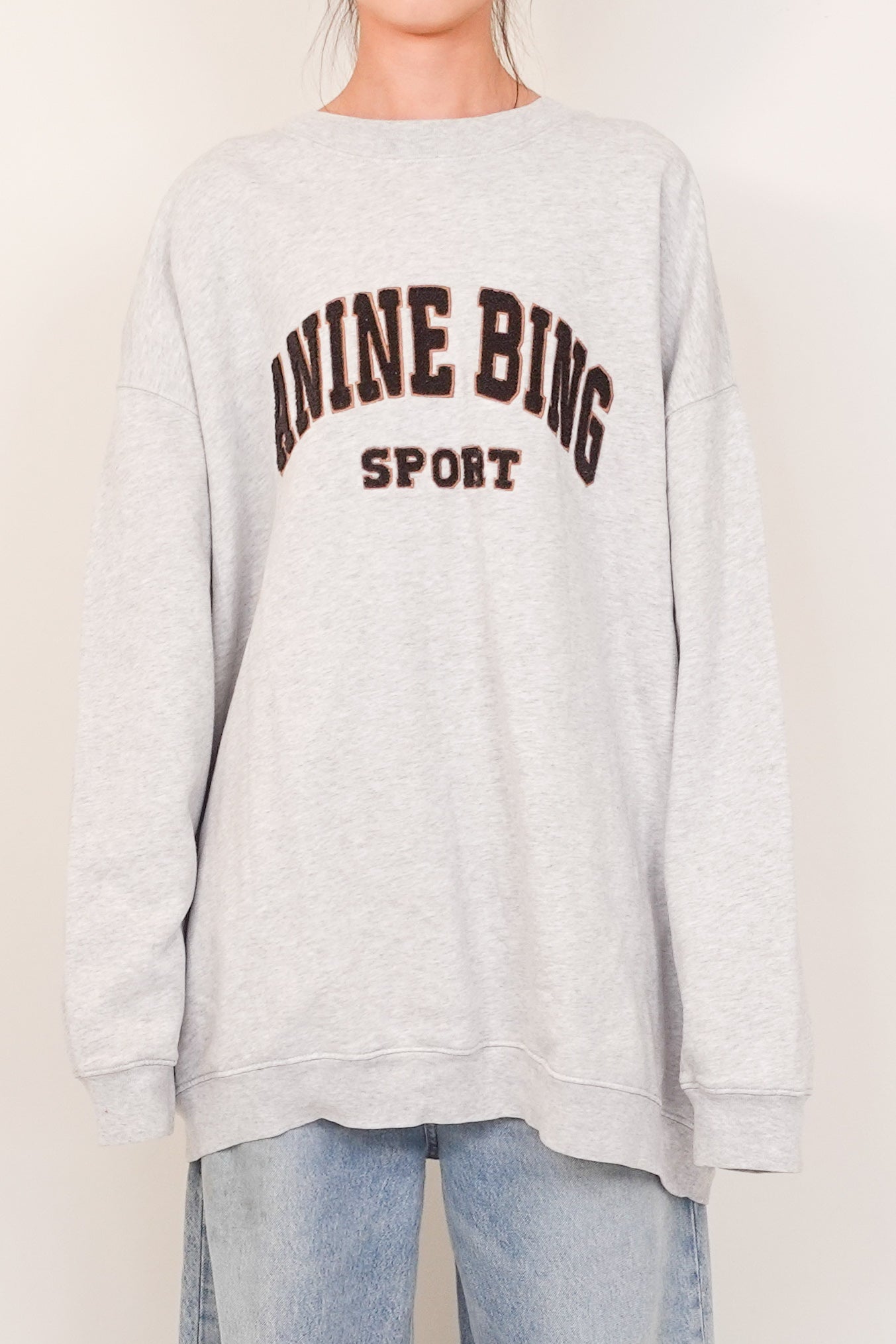 Grey logo sweatshirt RRP £170