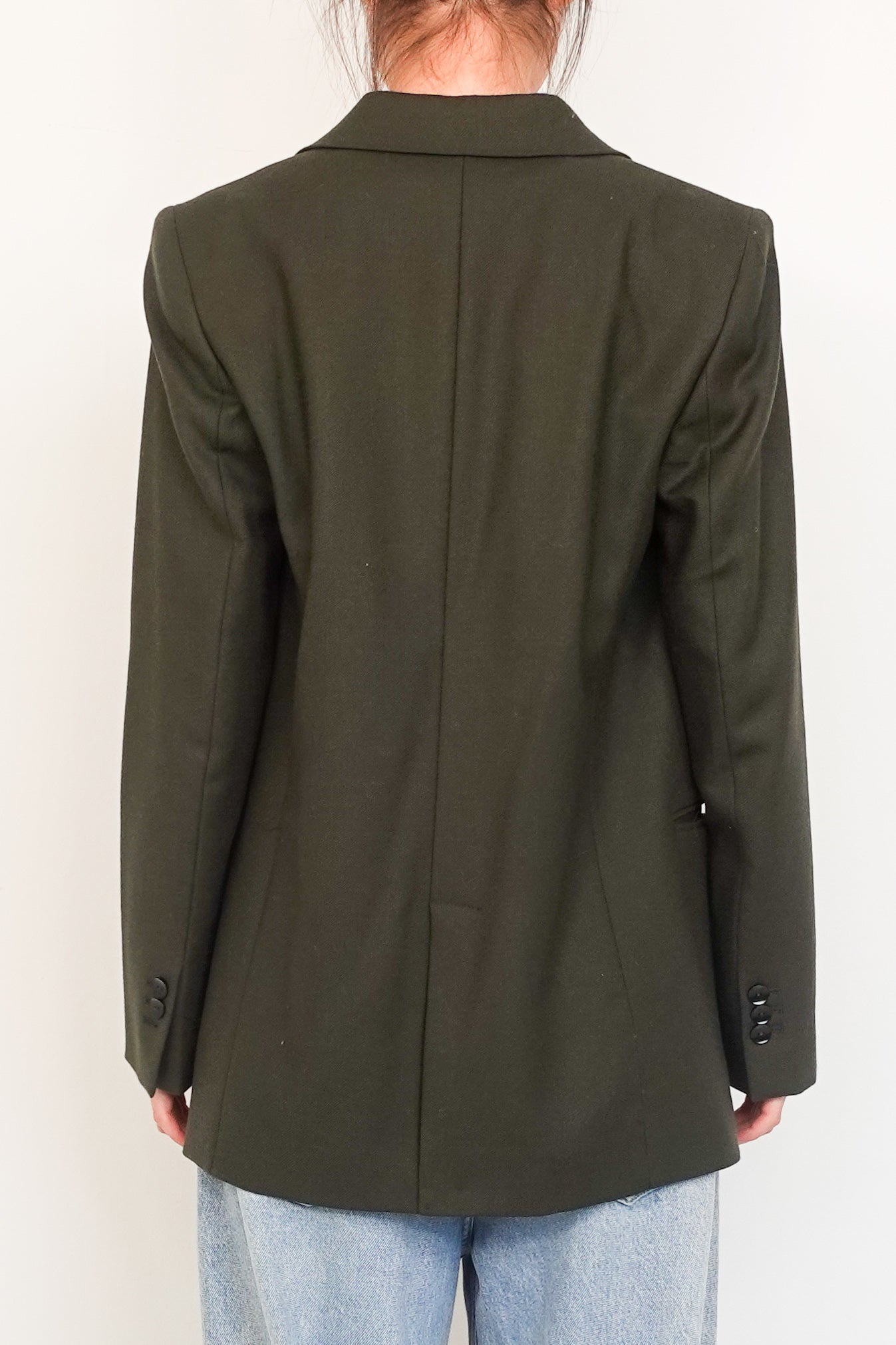 olive double breasted blazer S RRP £170