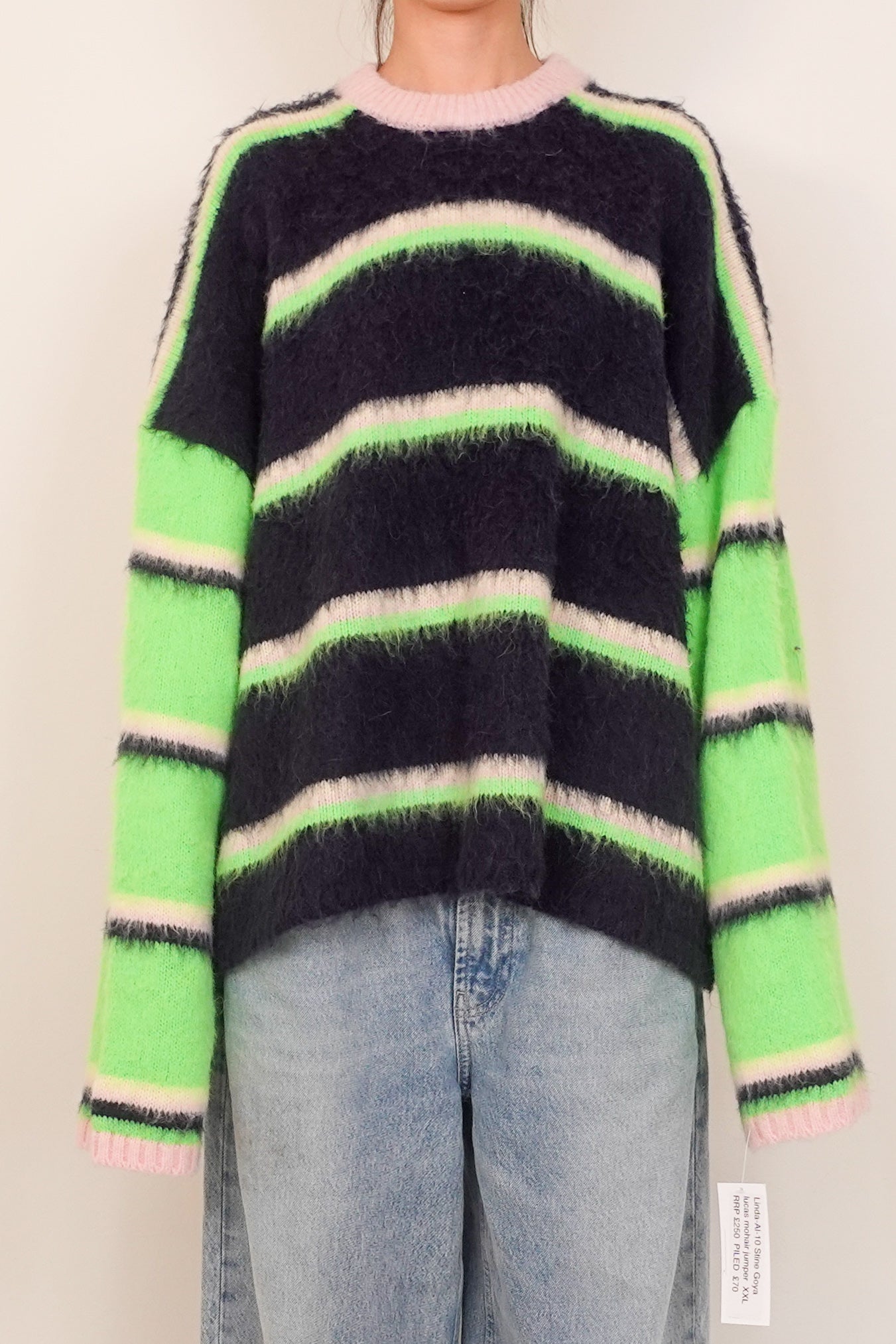 Stiped mohair sweater RRP £250