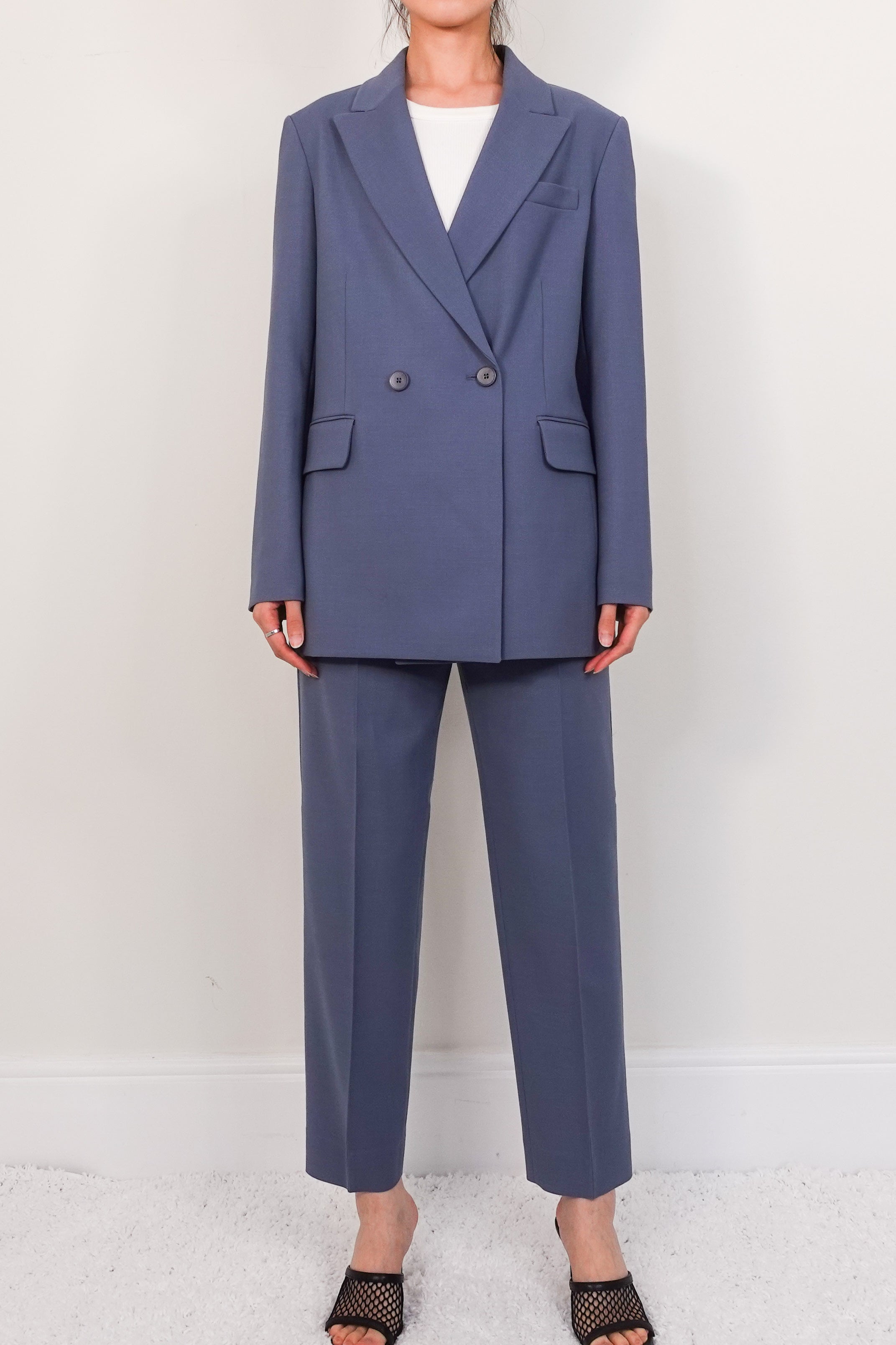 Blue woollen suit