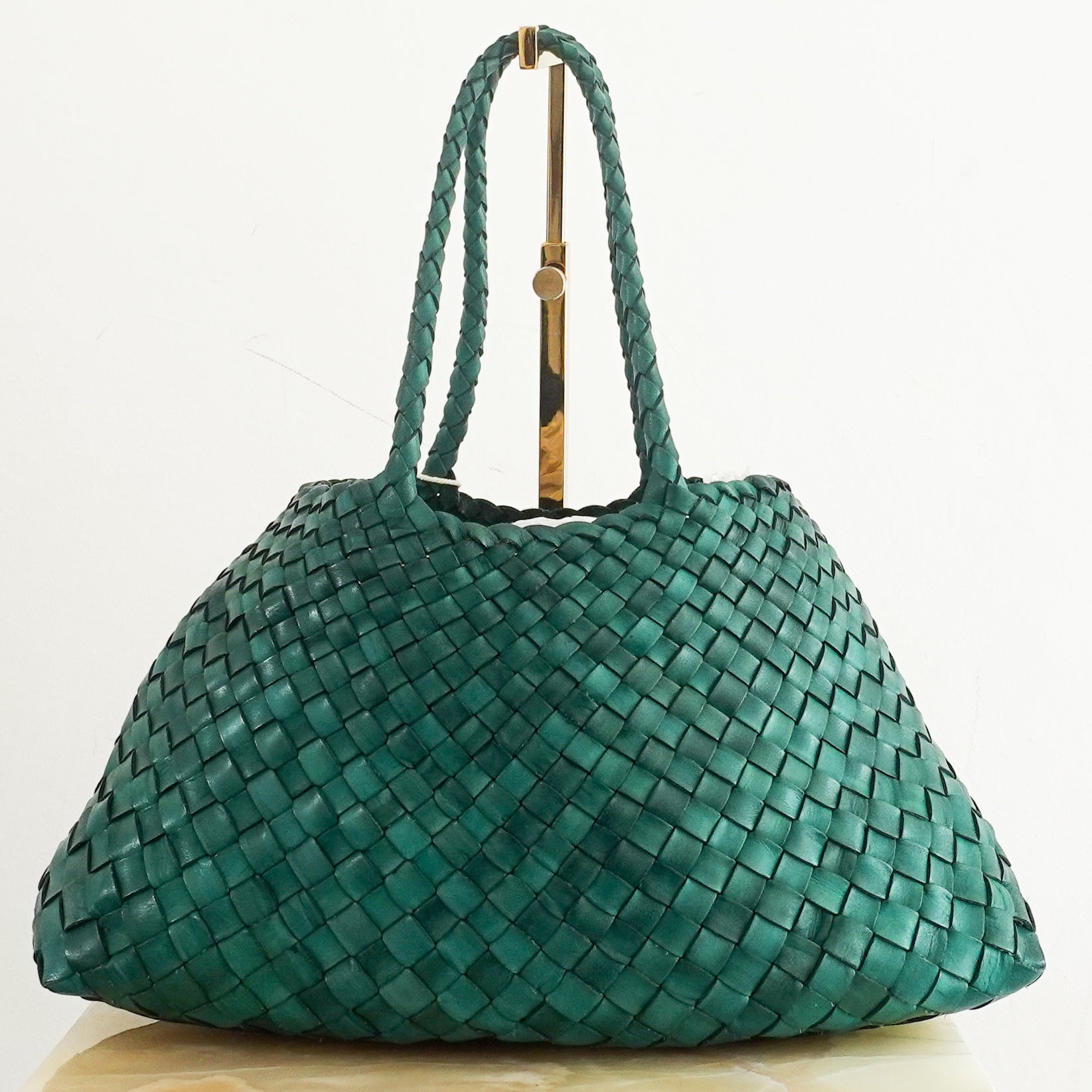 NEW Santa Croce Woven Leather Basket Bag RRP £400