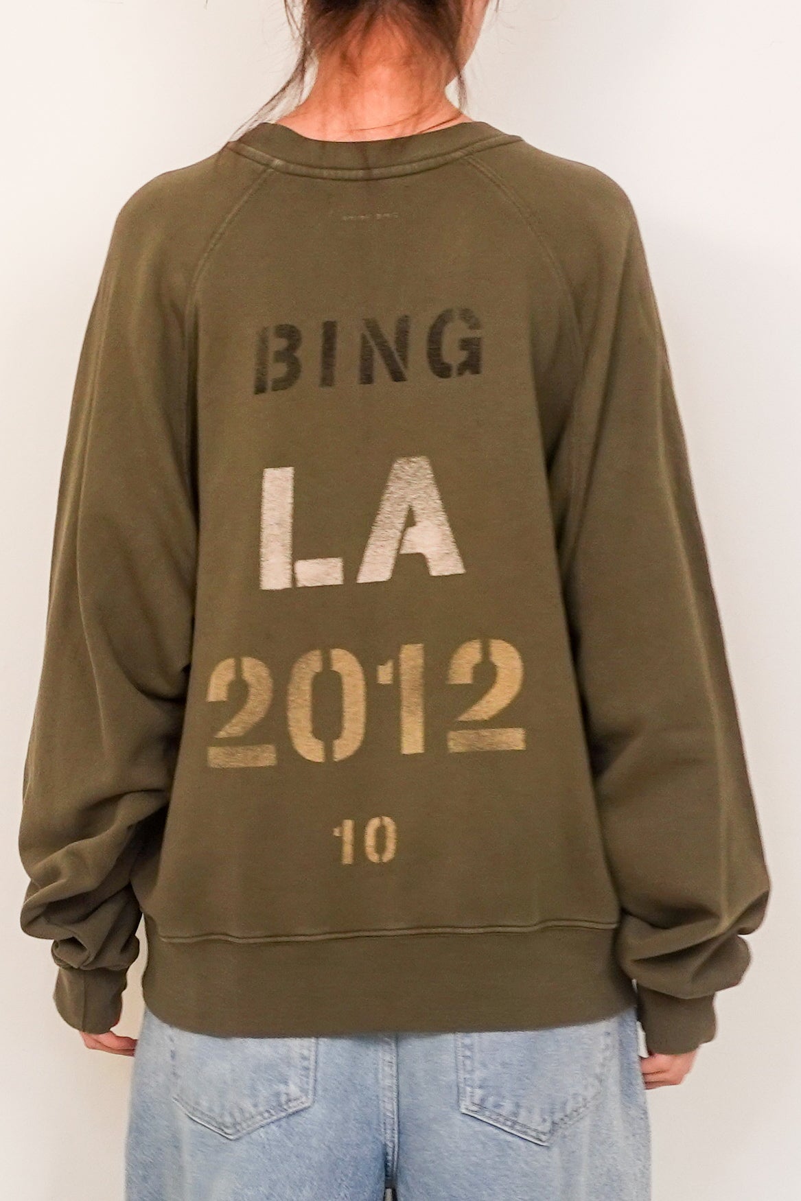 LA logo green sweatshirt RRP £200