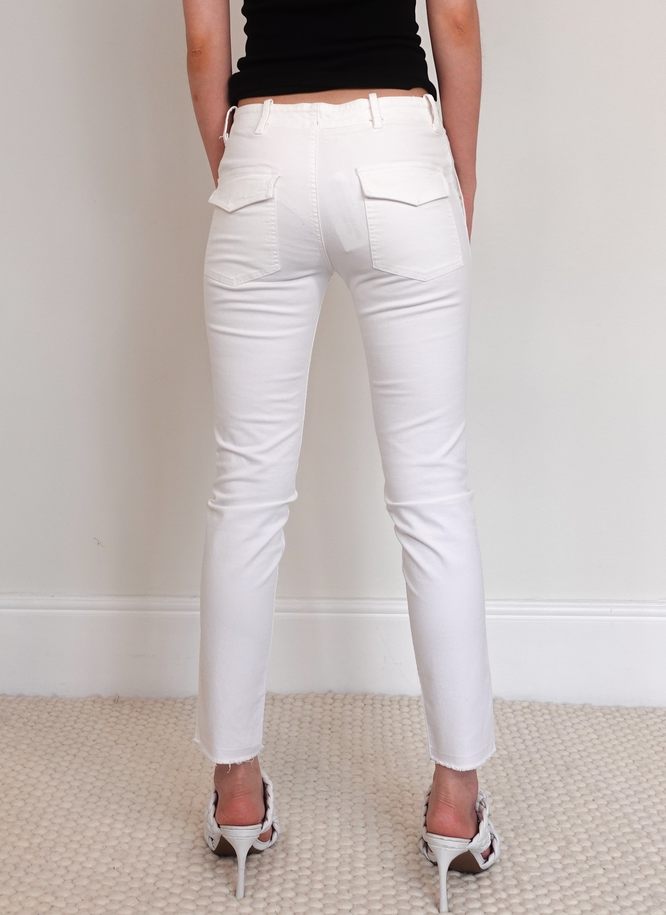 White slim jeans RRP £320