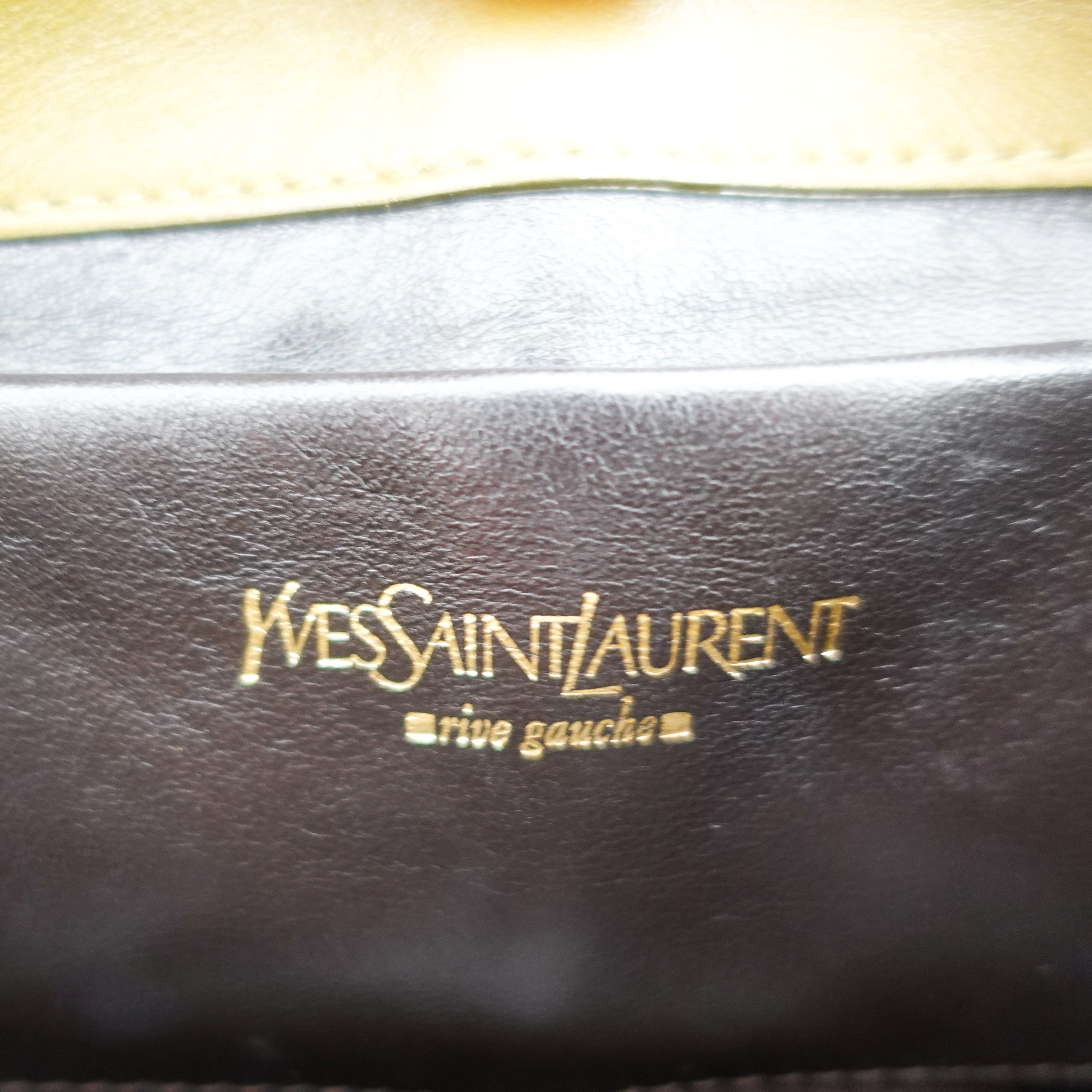 vintage YSL croc mini bag