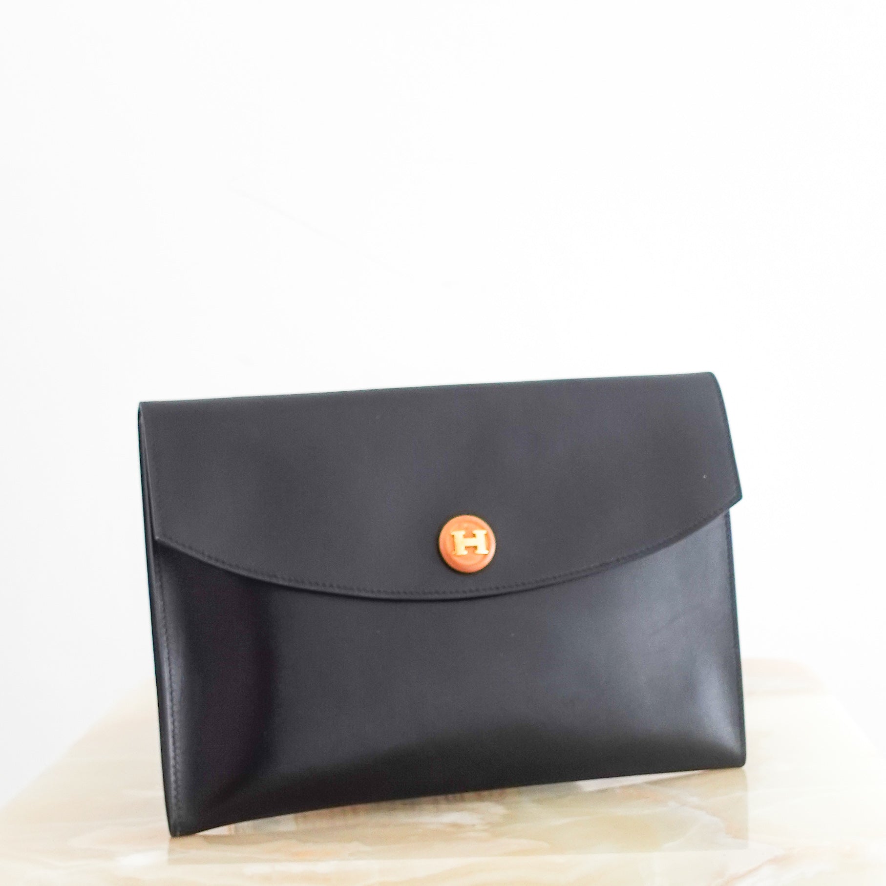 Black Rio envelope clutch RRP £1k