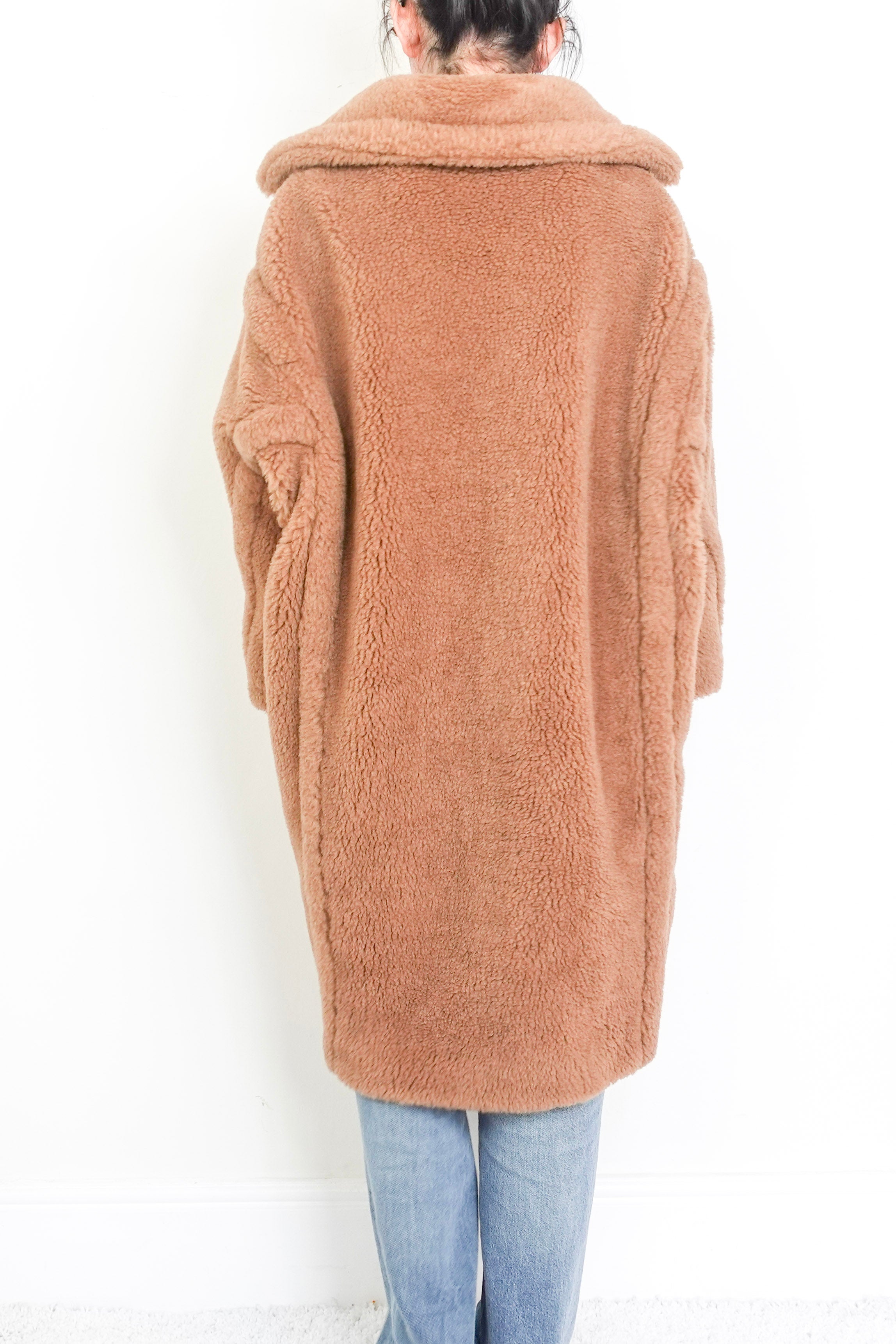 Teddy coat in beige RRP £2700