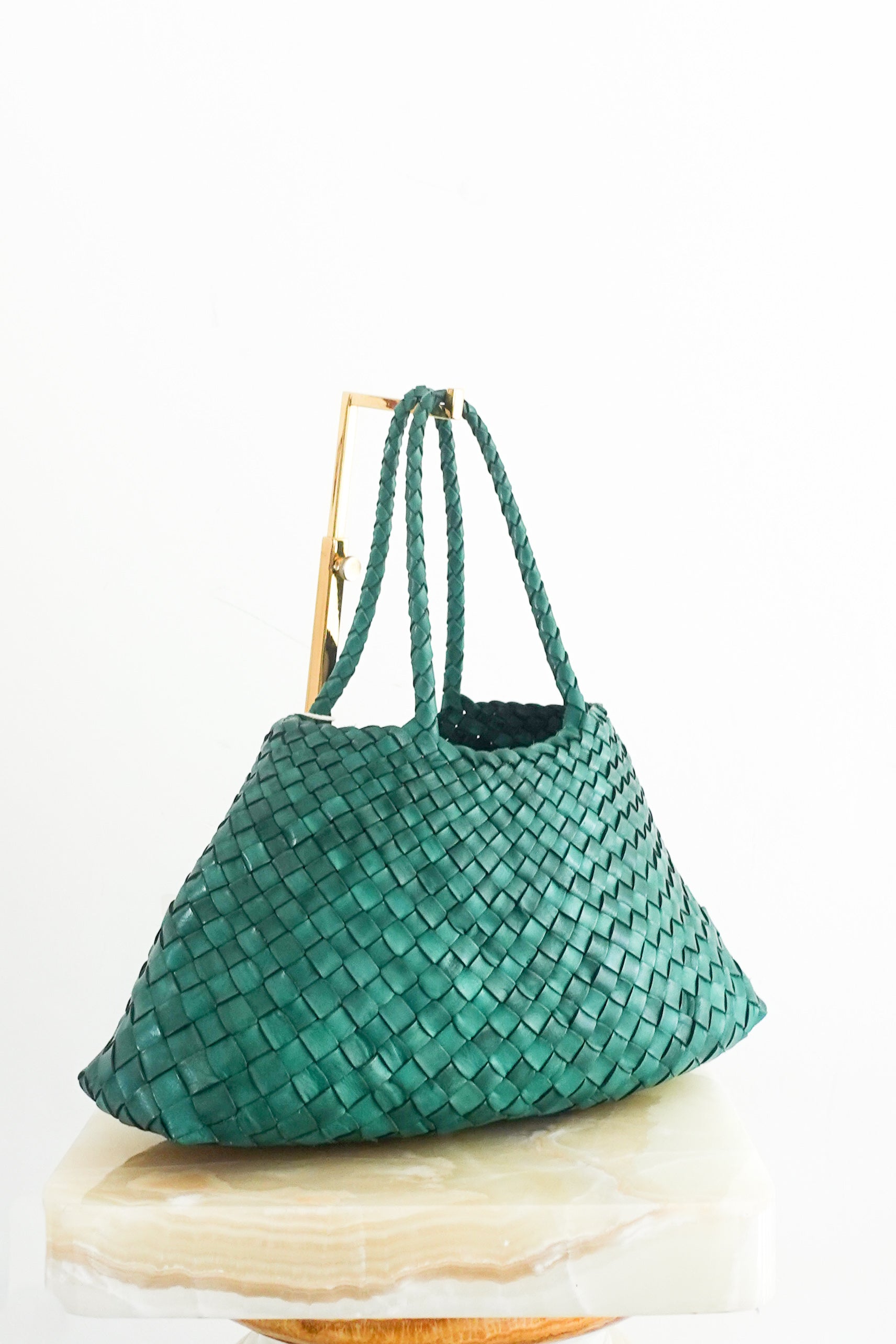 NEW Santa Croce Woven Leather Basket Bag RRP £400