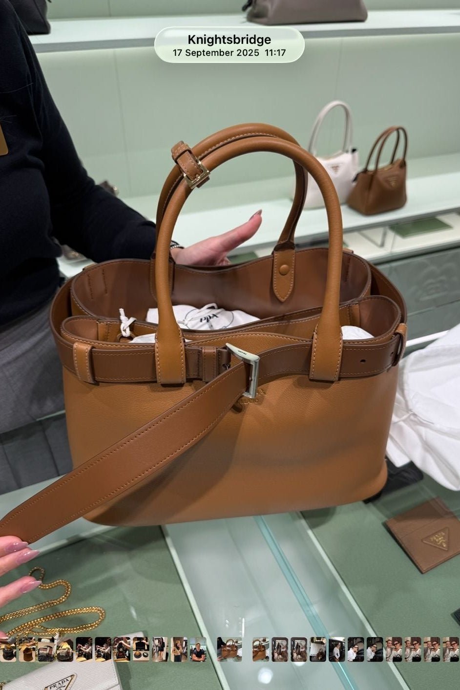 CURRENT SEASON Prada Large Brown Buckle Tote Bag (RRP £4500) | Authentic Preloved - Reloved Again
