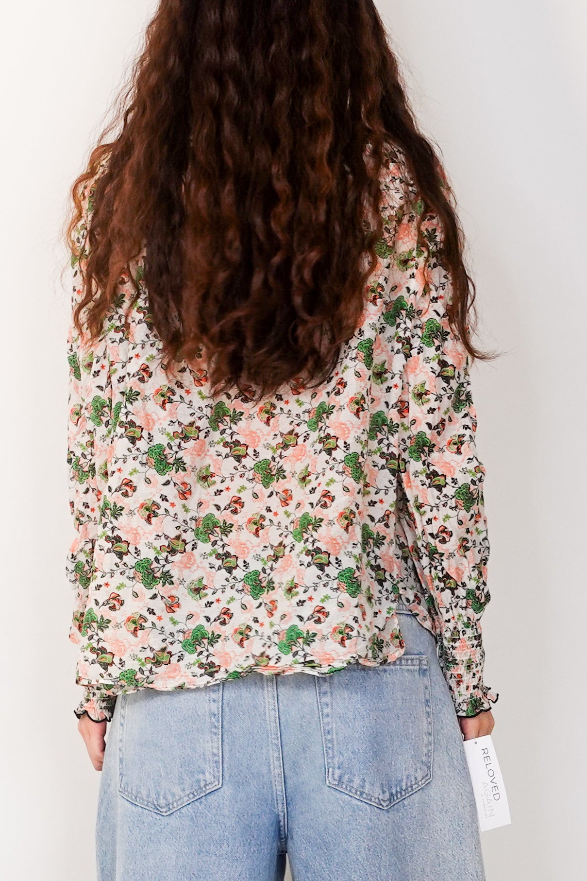 Floral cotton blouse RRP £250