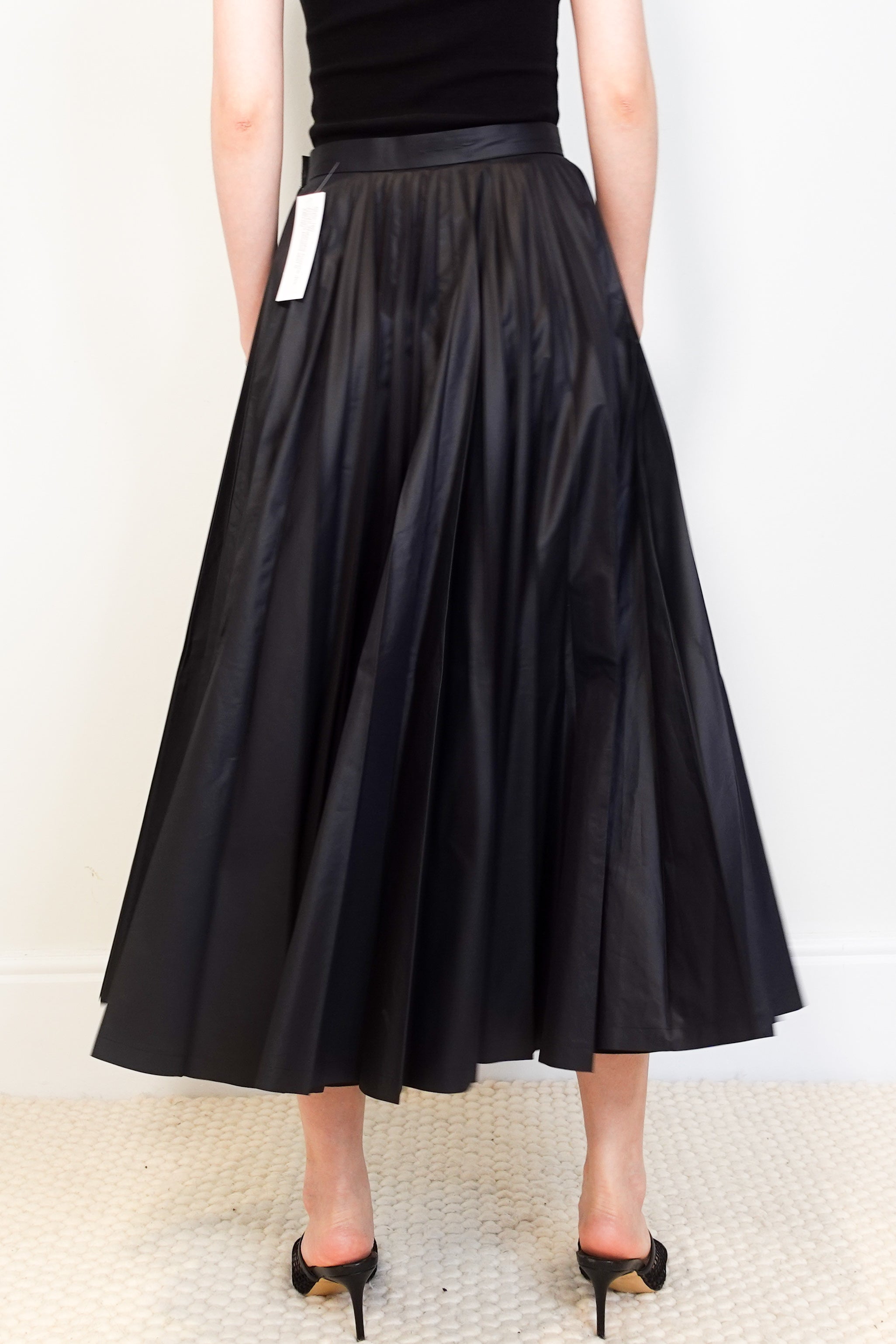 Pleated accordian midi skirt RRP £645