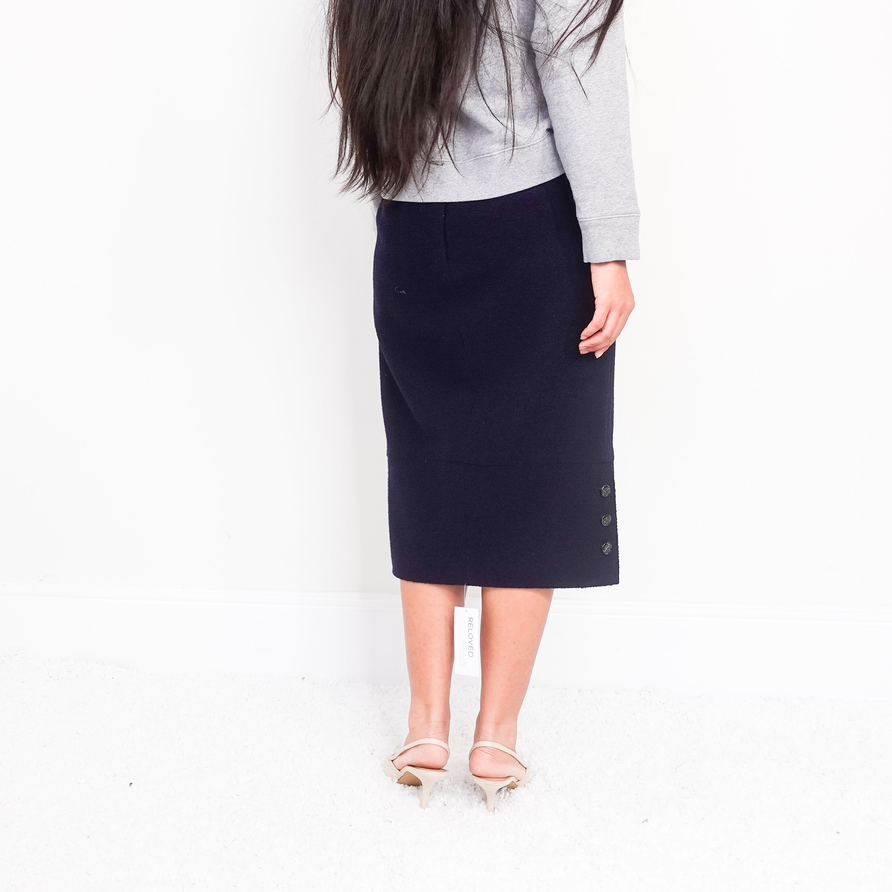 Navy skirt RRP £1200