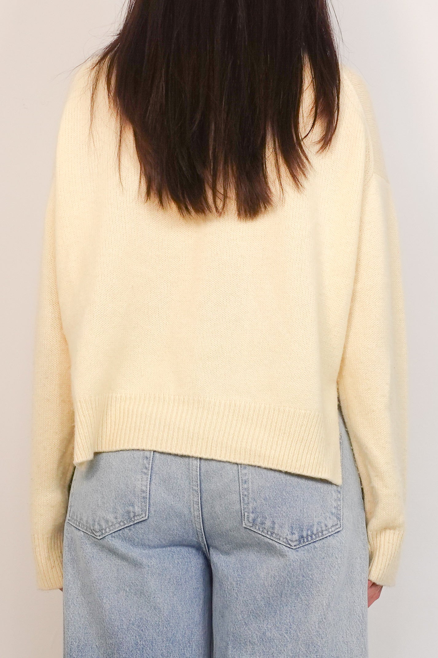 Yellow polo neck sweater RRP £275