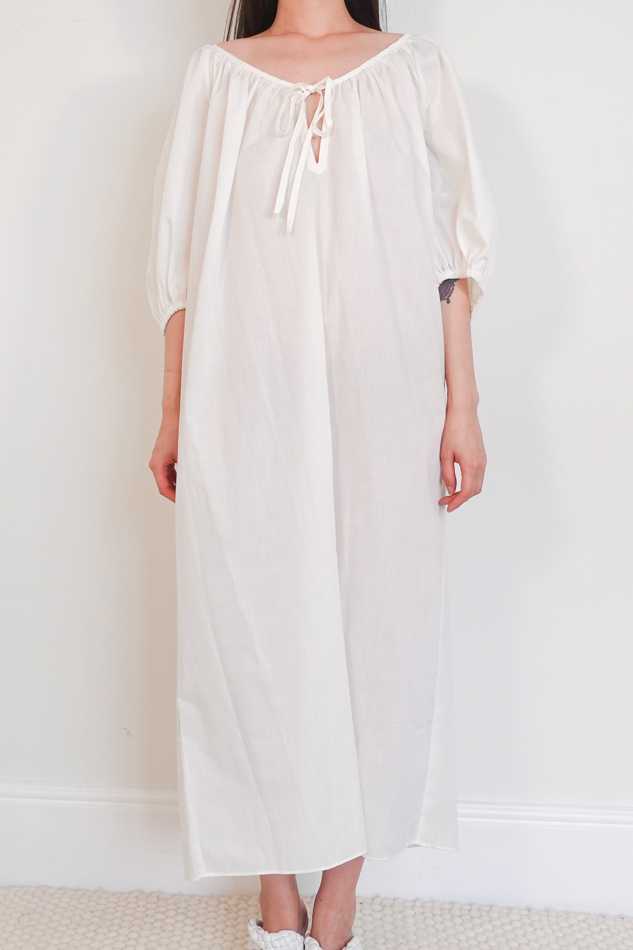 Long white cotton dress L RRP £260