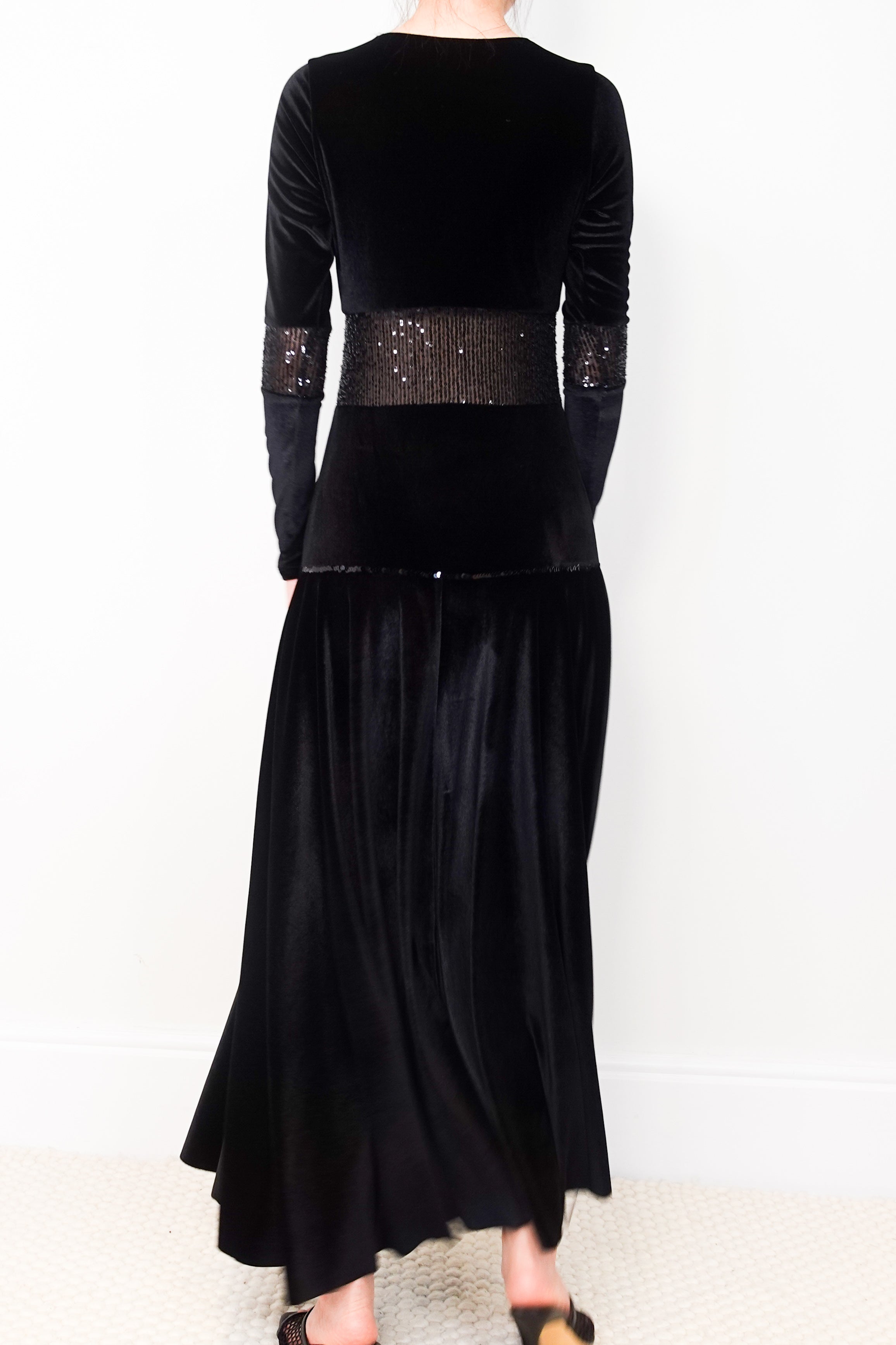 Maxi velvet dress RRP £450