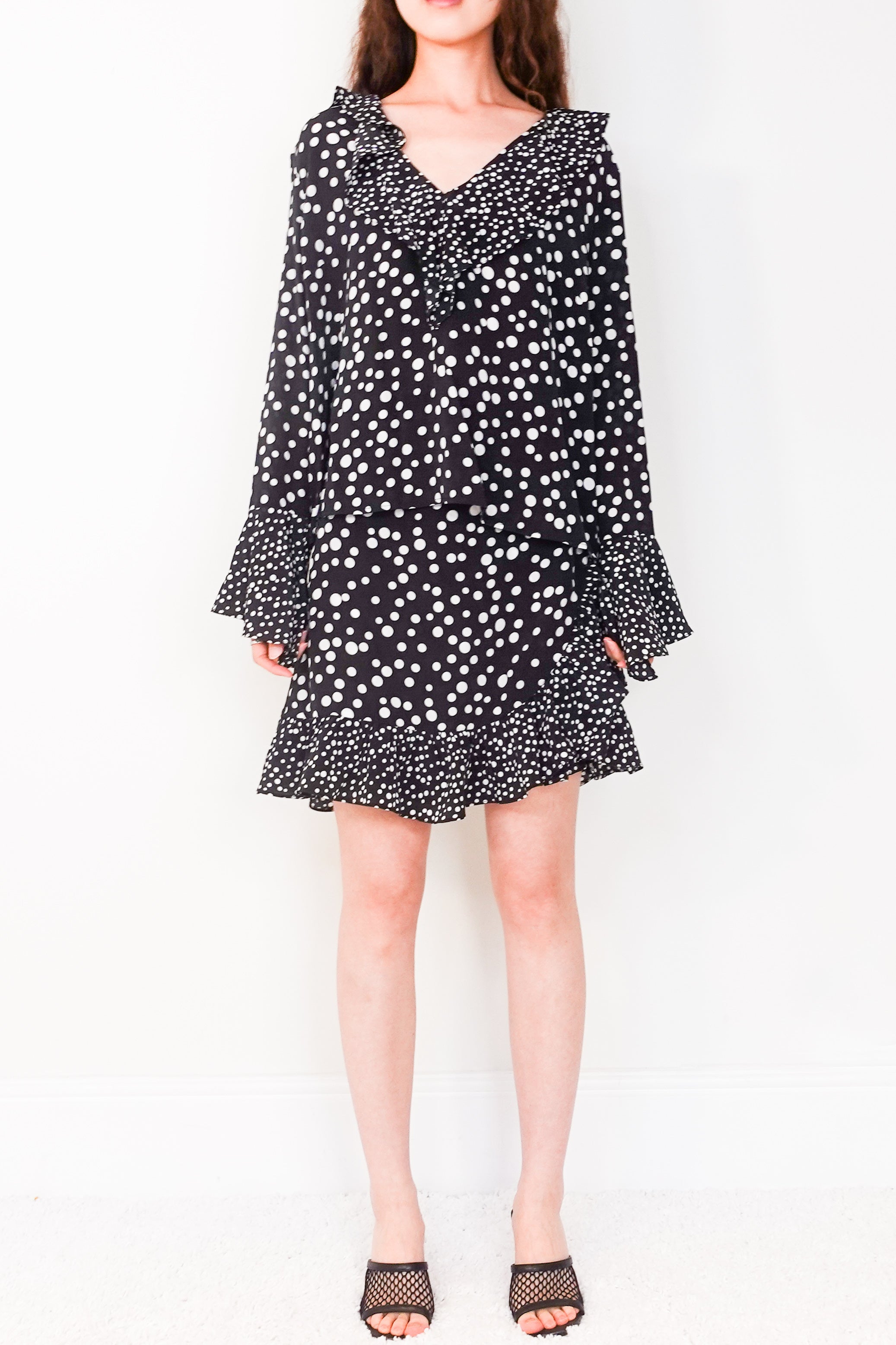 Spotty skirt and top set RRP £375