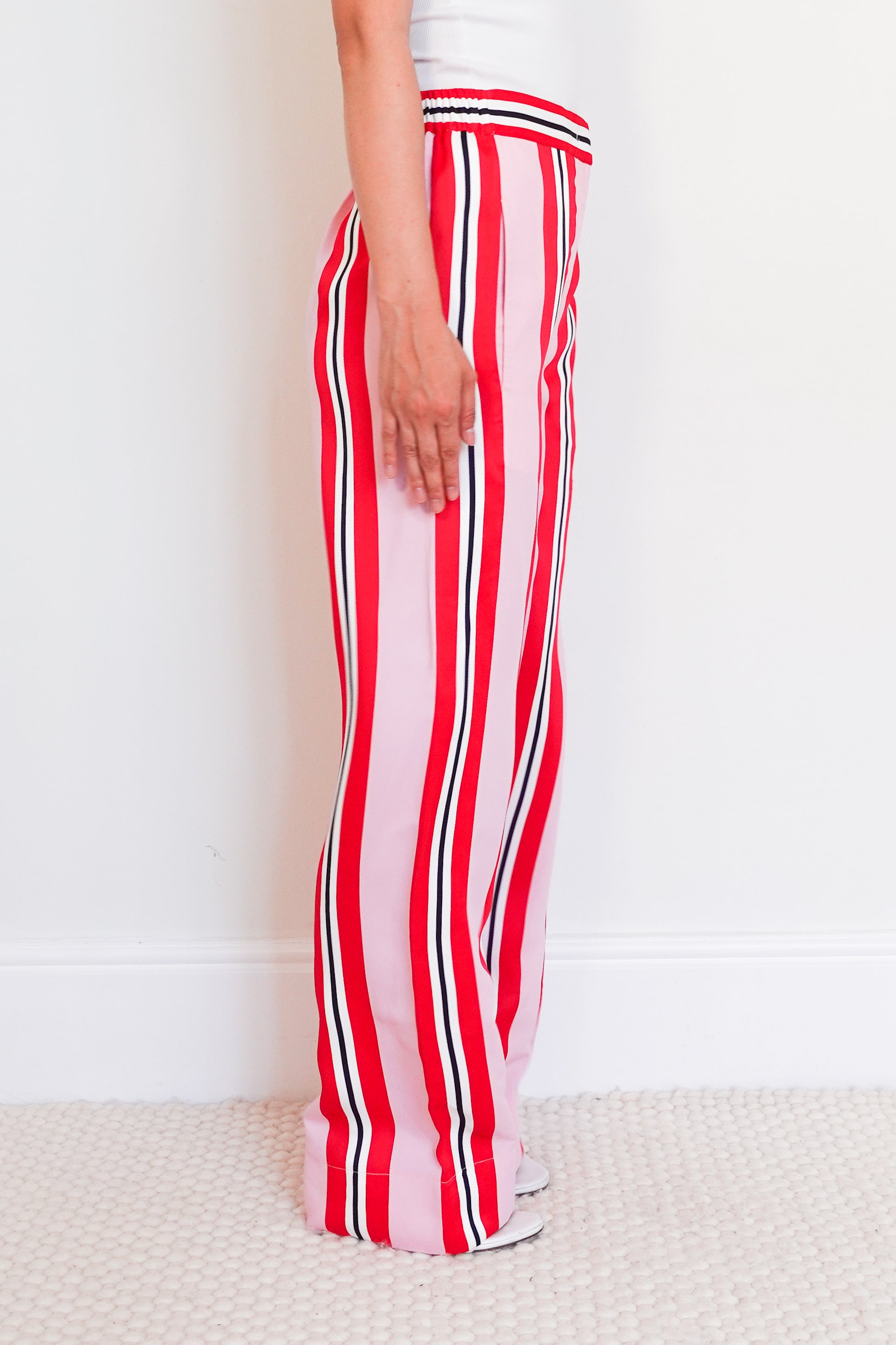 Colourful striped trousers RRP £500