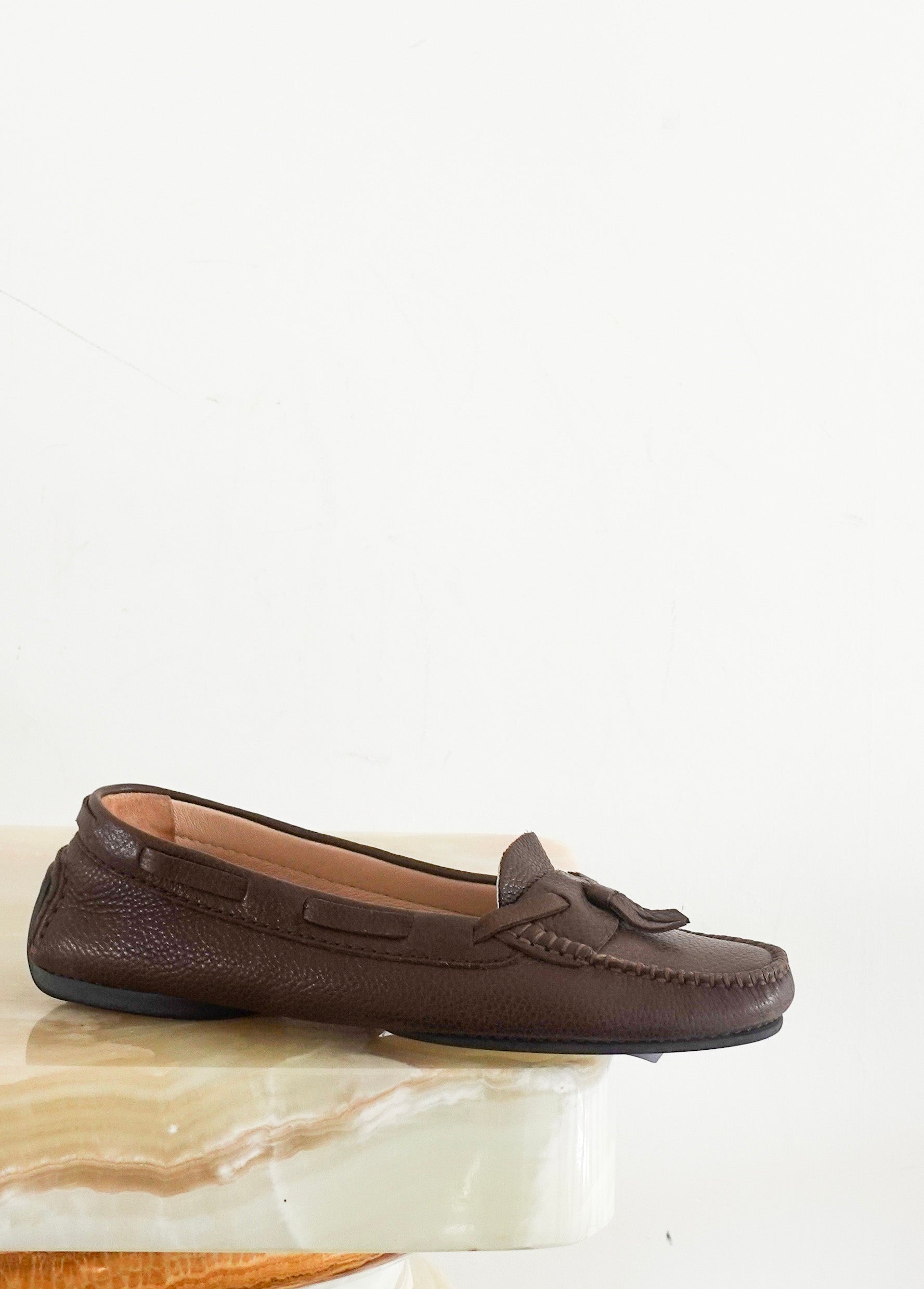 brown moccasins