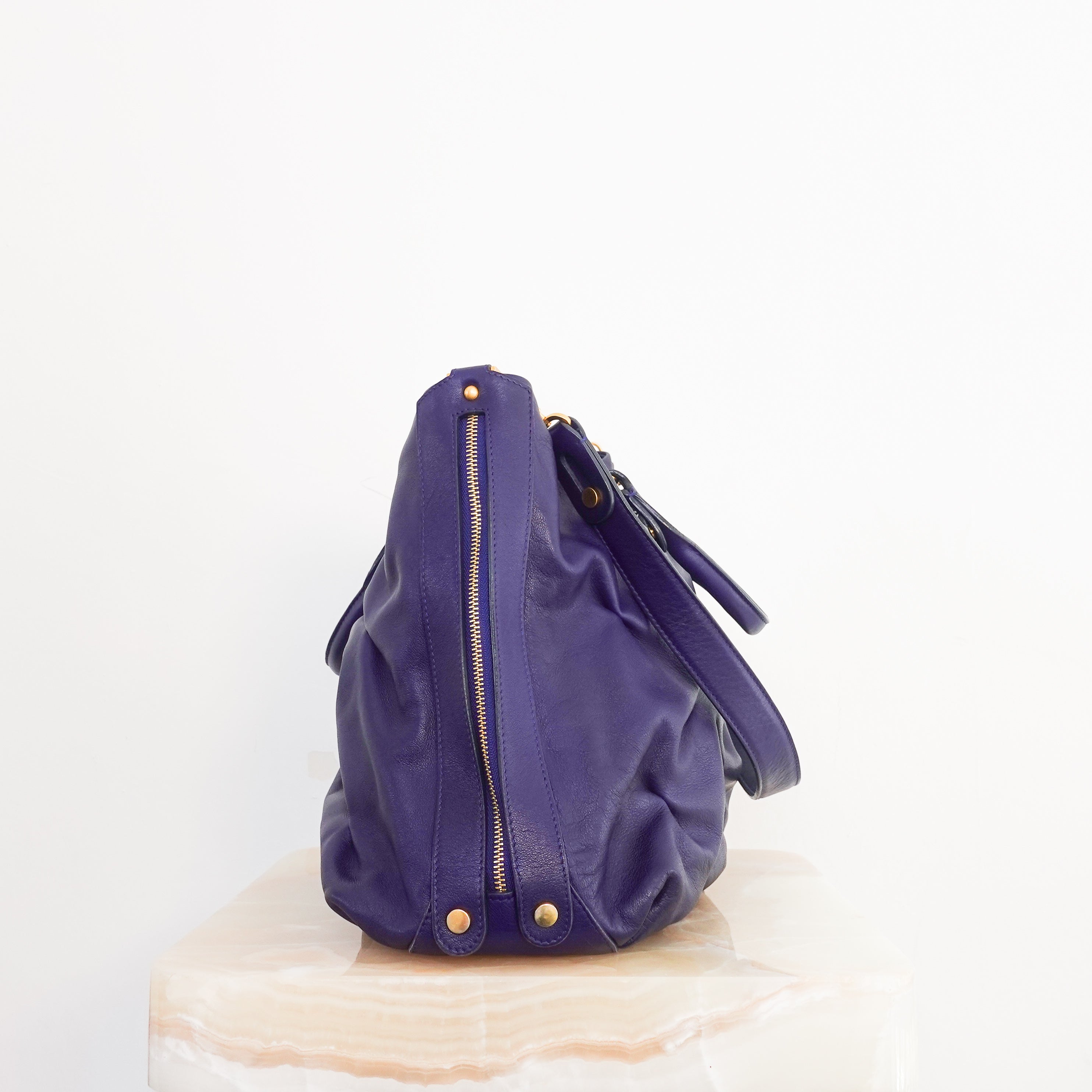 crossbody purple tote bag RRP £700