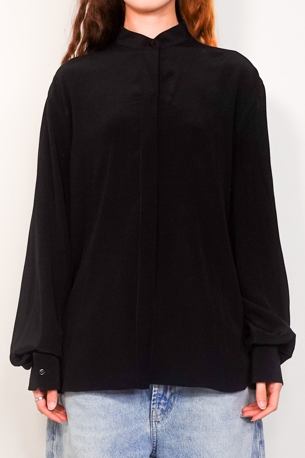 Silk Black Blouse RRP £350