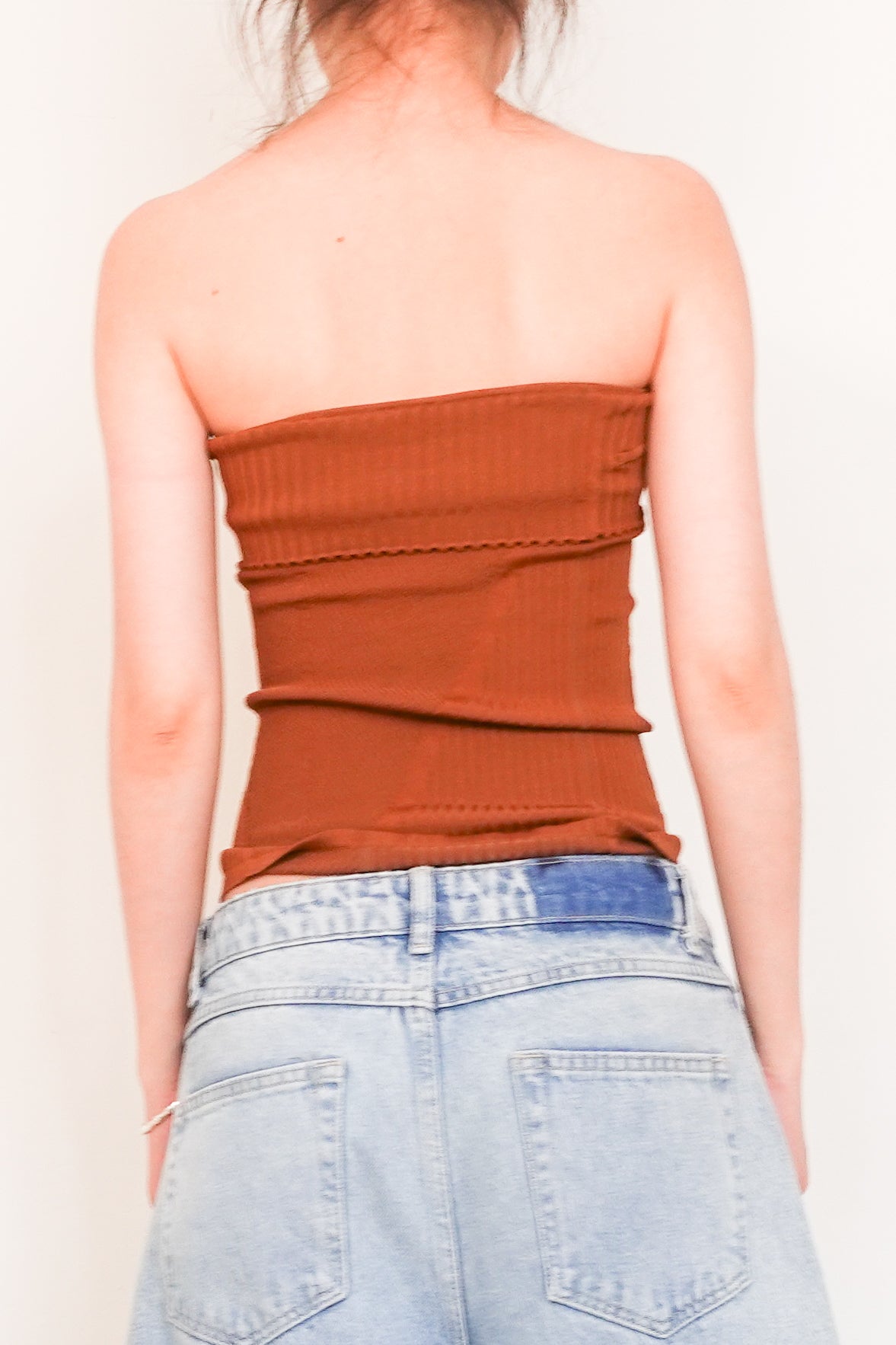 Brown Le Papier 'La Maille Lucca' Tube Top RRP £170