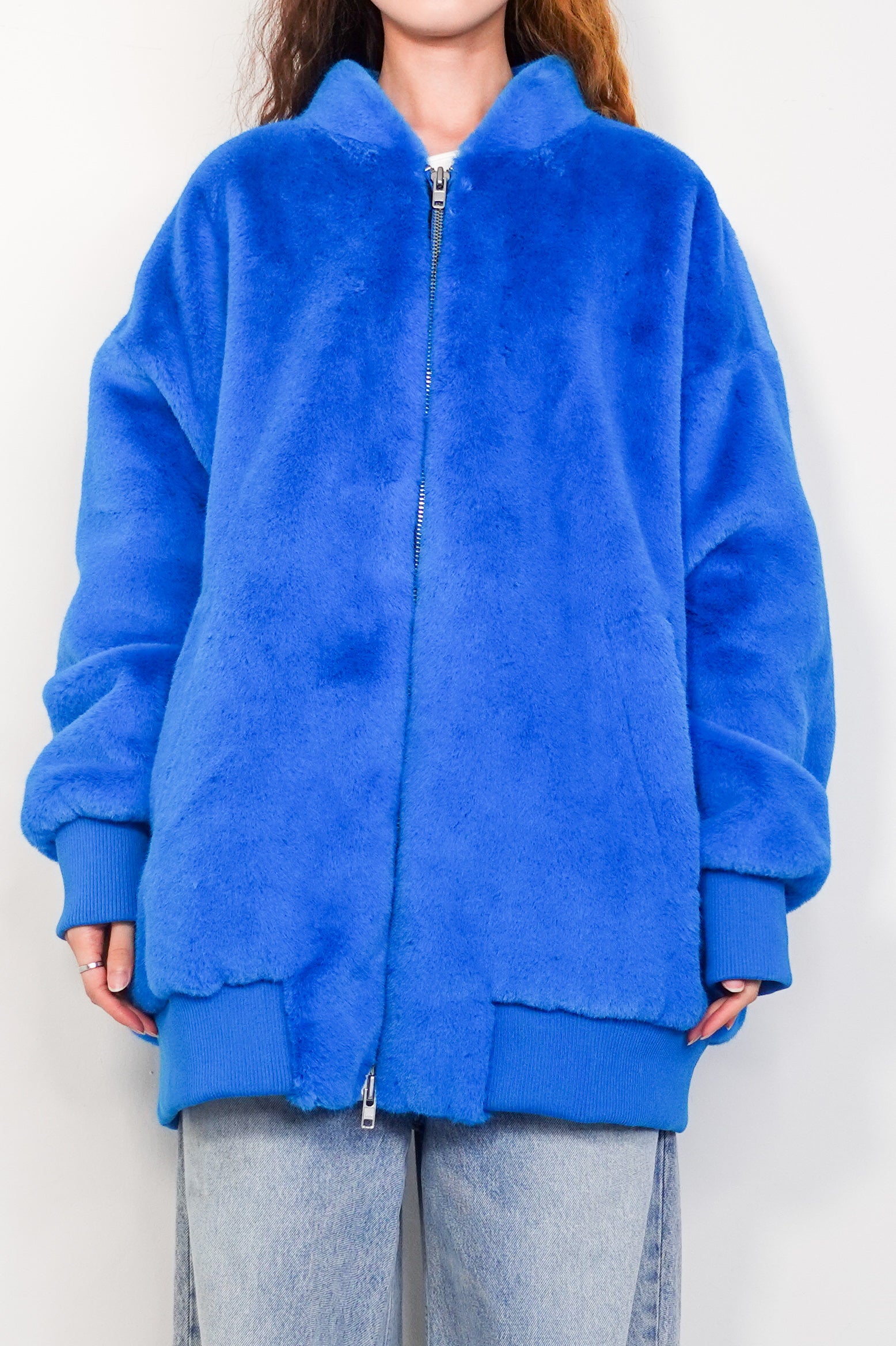 Faux Fur Blue Coat RRP £400