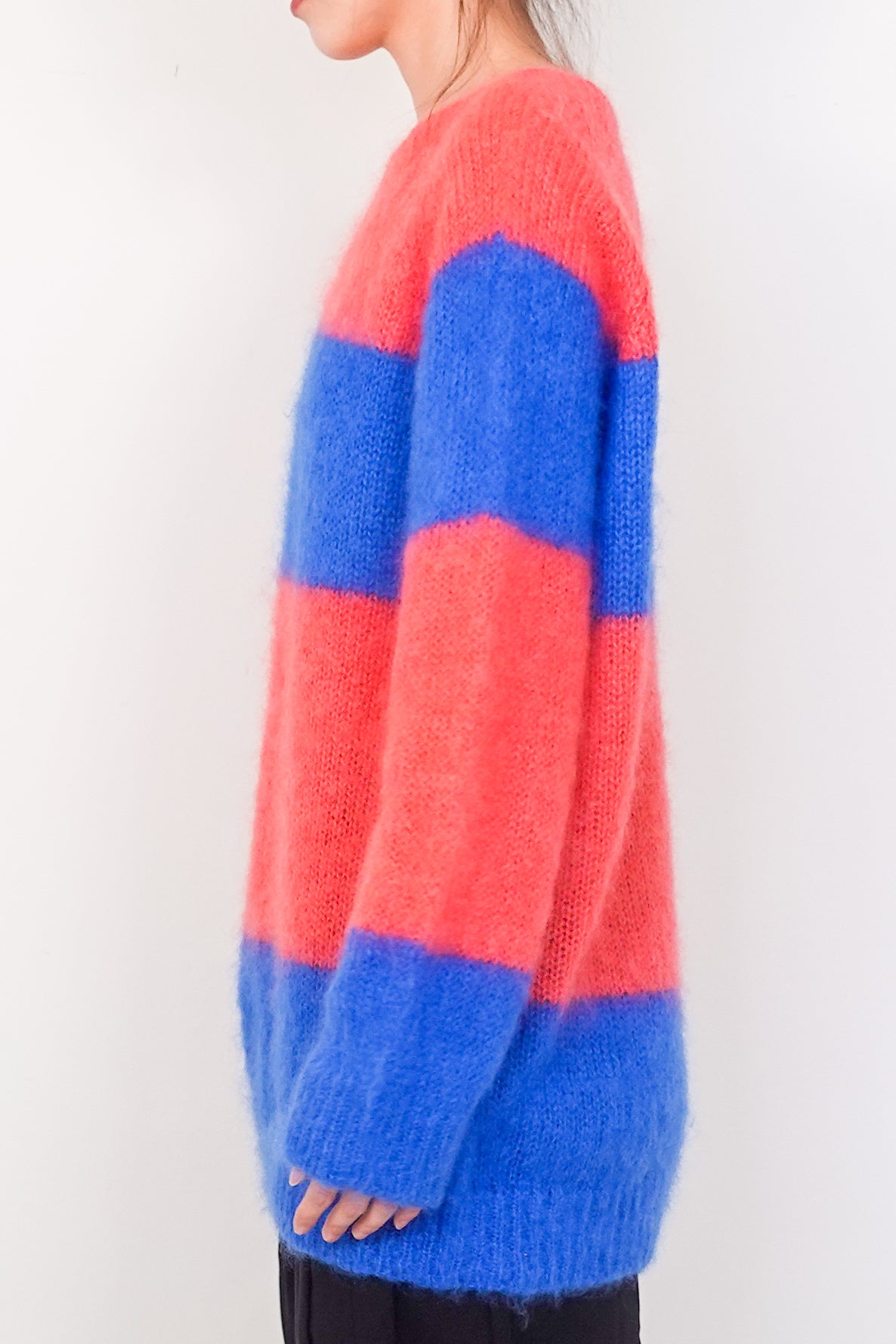 Pink and blue mohair jumper RRP £400