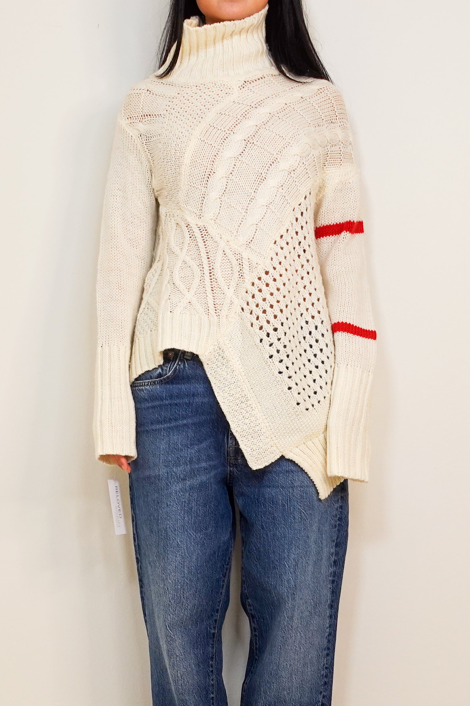 Cream knitted jumper RRP £250