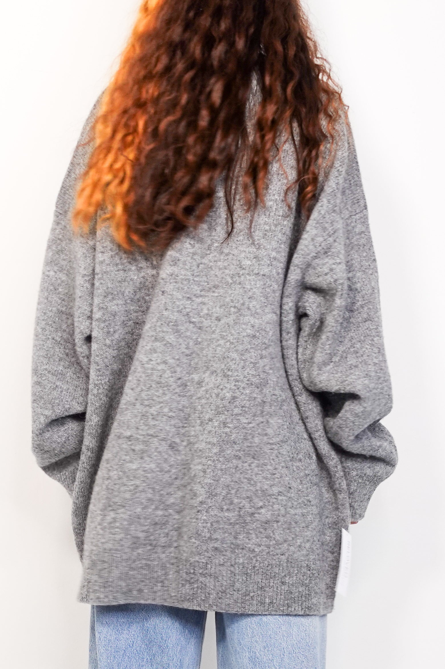 Grey wool cardigan RRP £695