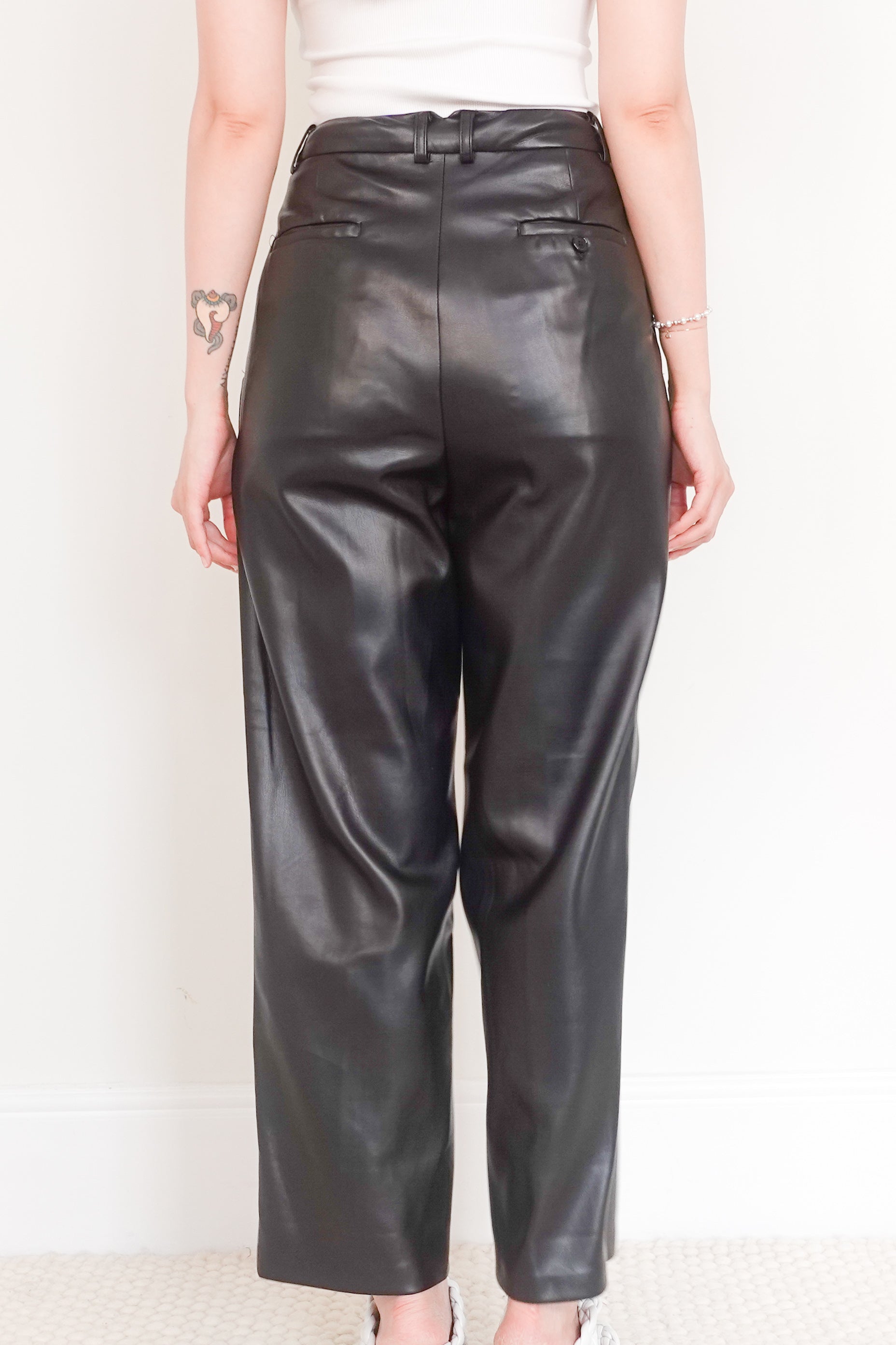 Faux leather trousers RRP £115