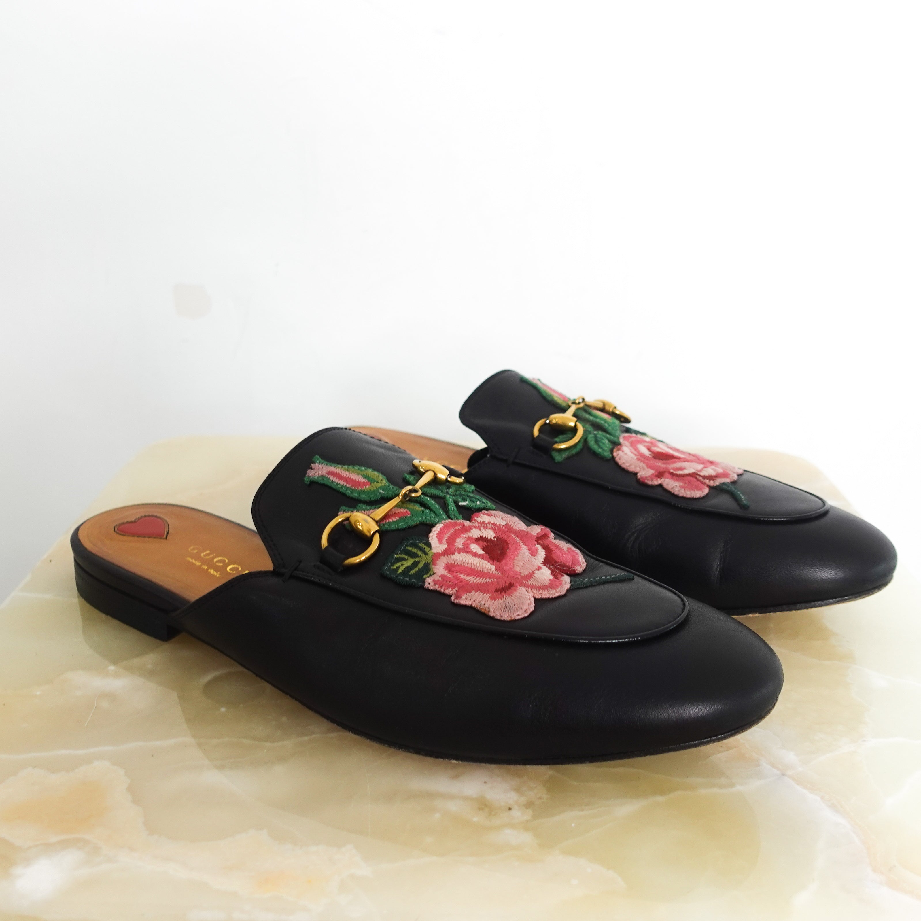 Embroidered prince town mules RRP £625