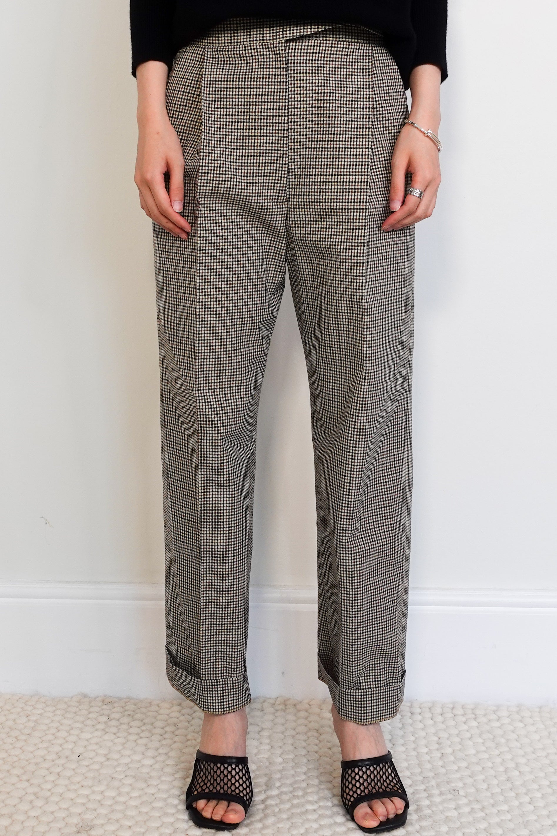 Herringbone trousers RRP £700