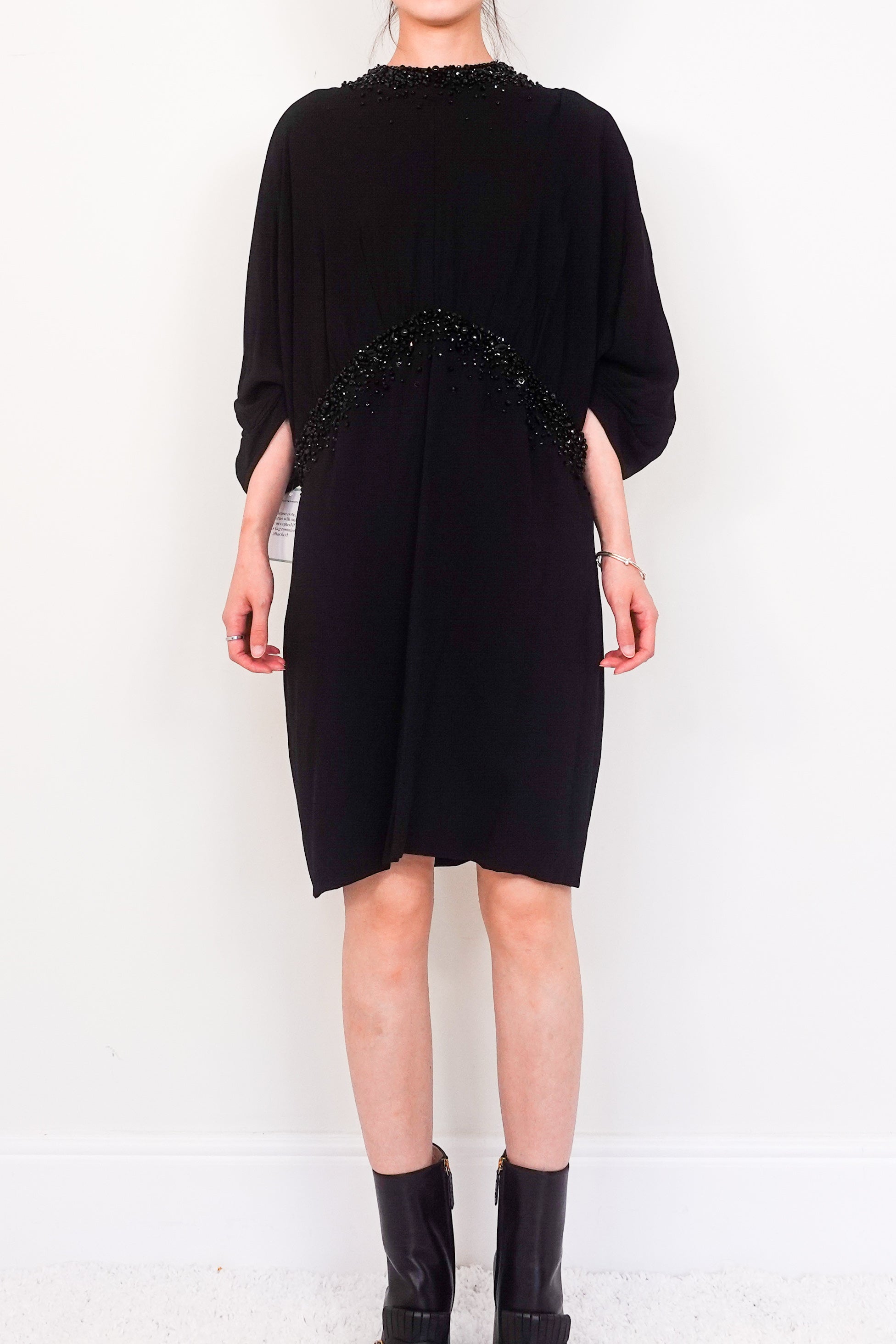 Black beaded dress RRP £600