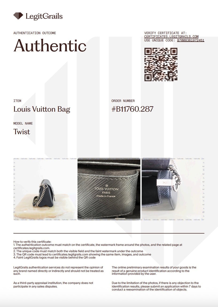 Louis Vuitton Twist PM Bag in Black Epi Leather (RRP £3850) | Authentic Preloved - Reloved Again