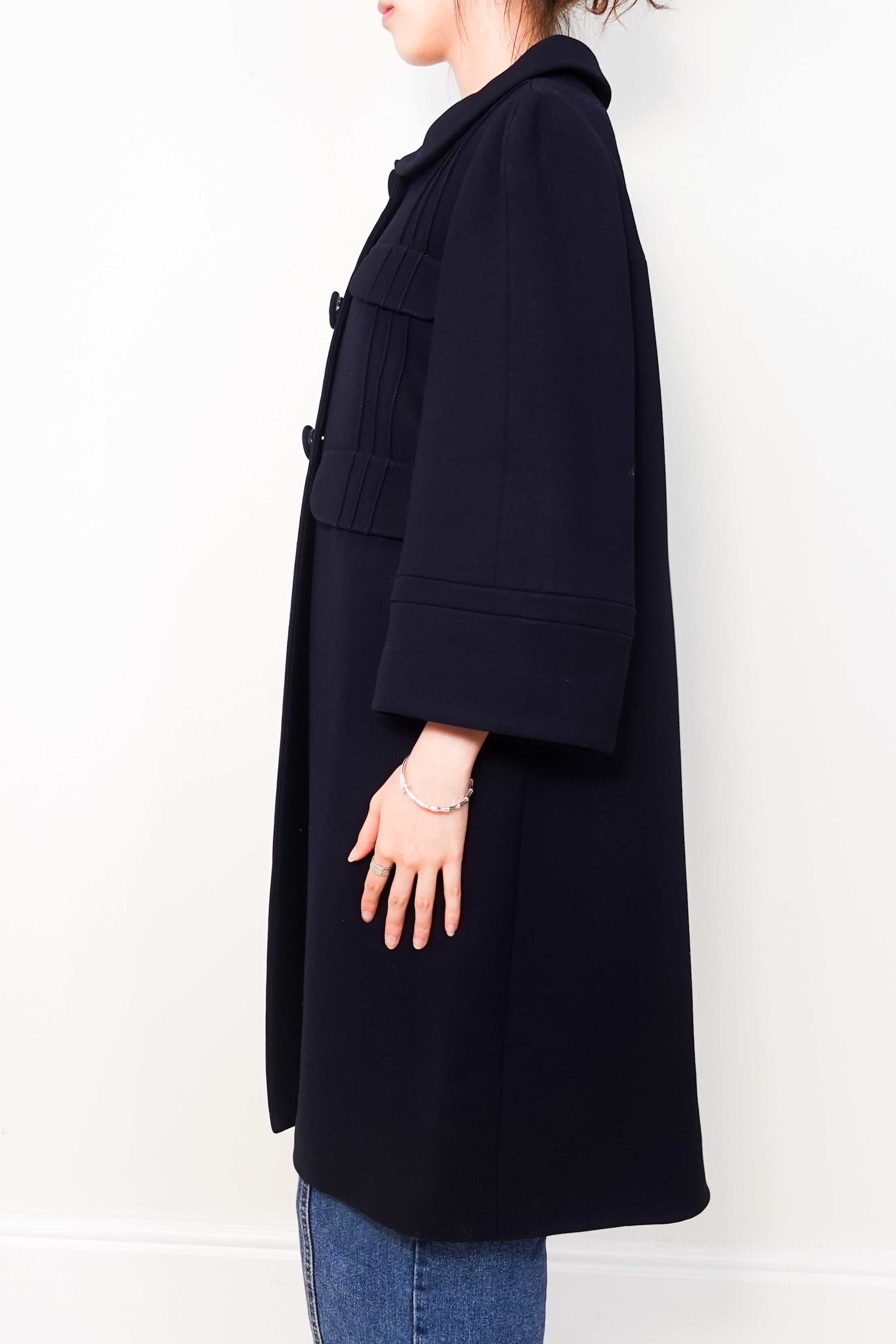 Navy wool coat RRP £325