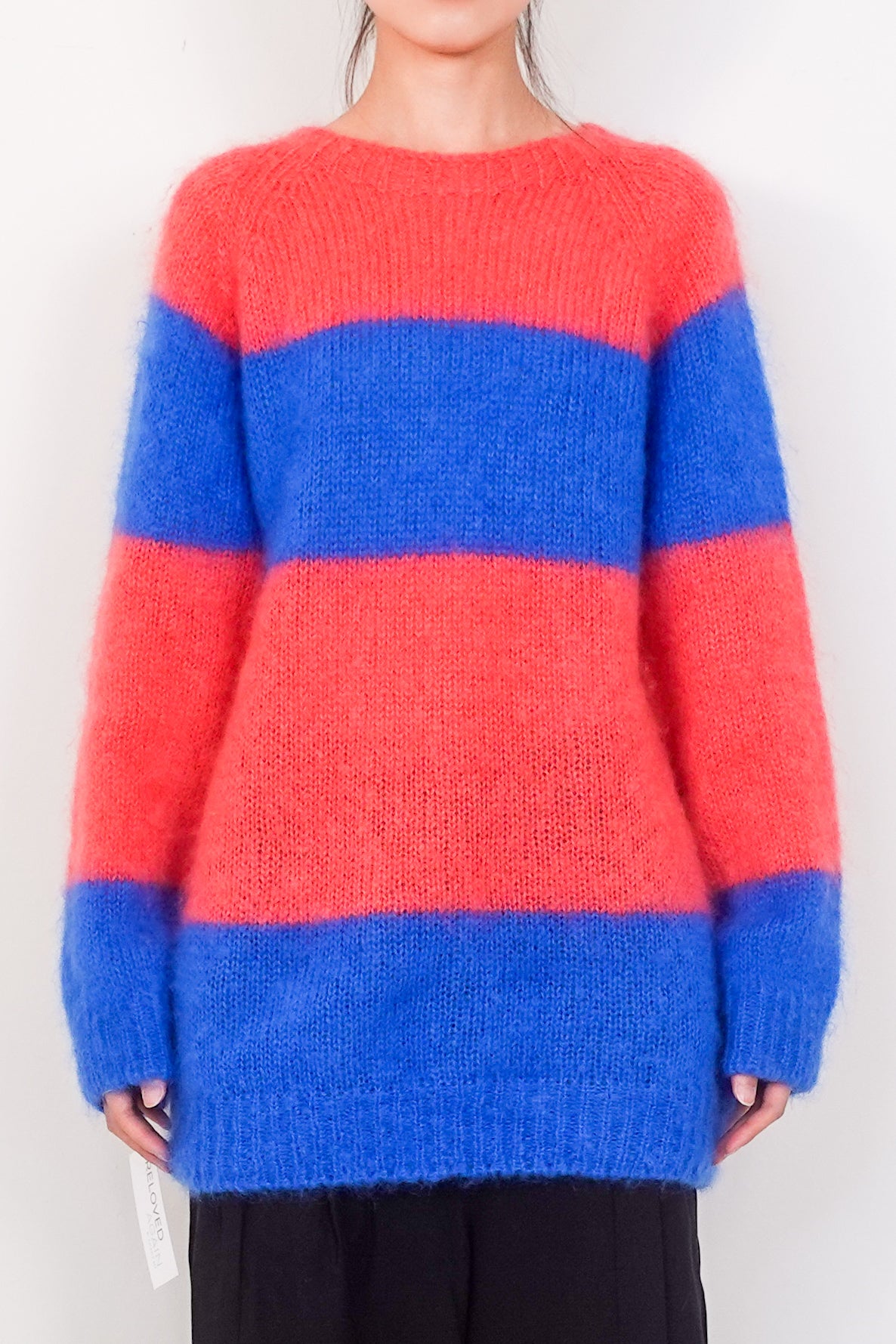 Pink and blue mohair jumper RRP £400