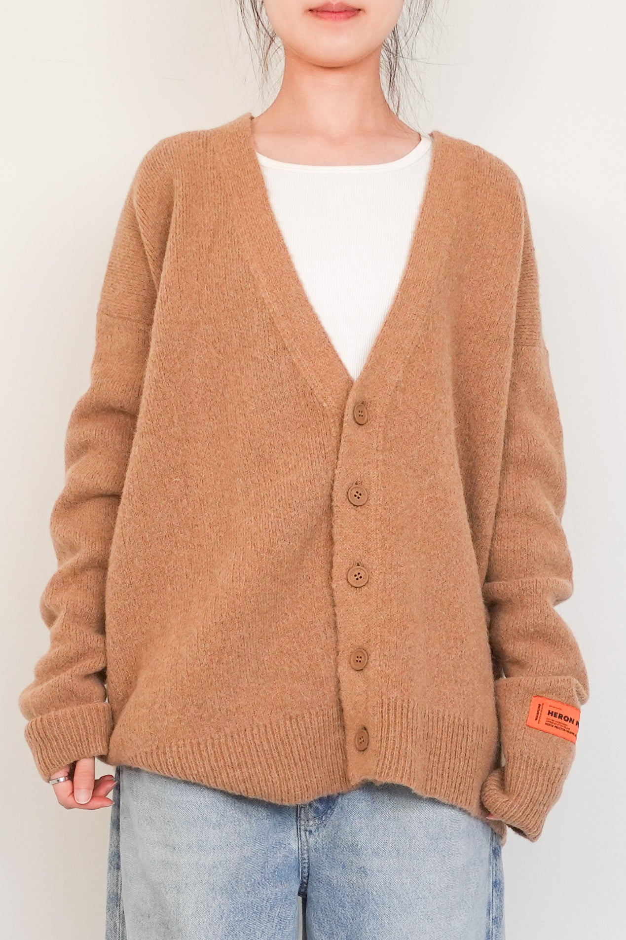 long line alpaca cardigan RRP £350