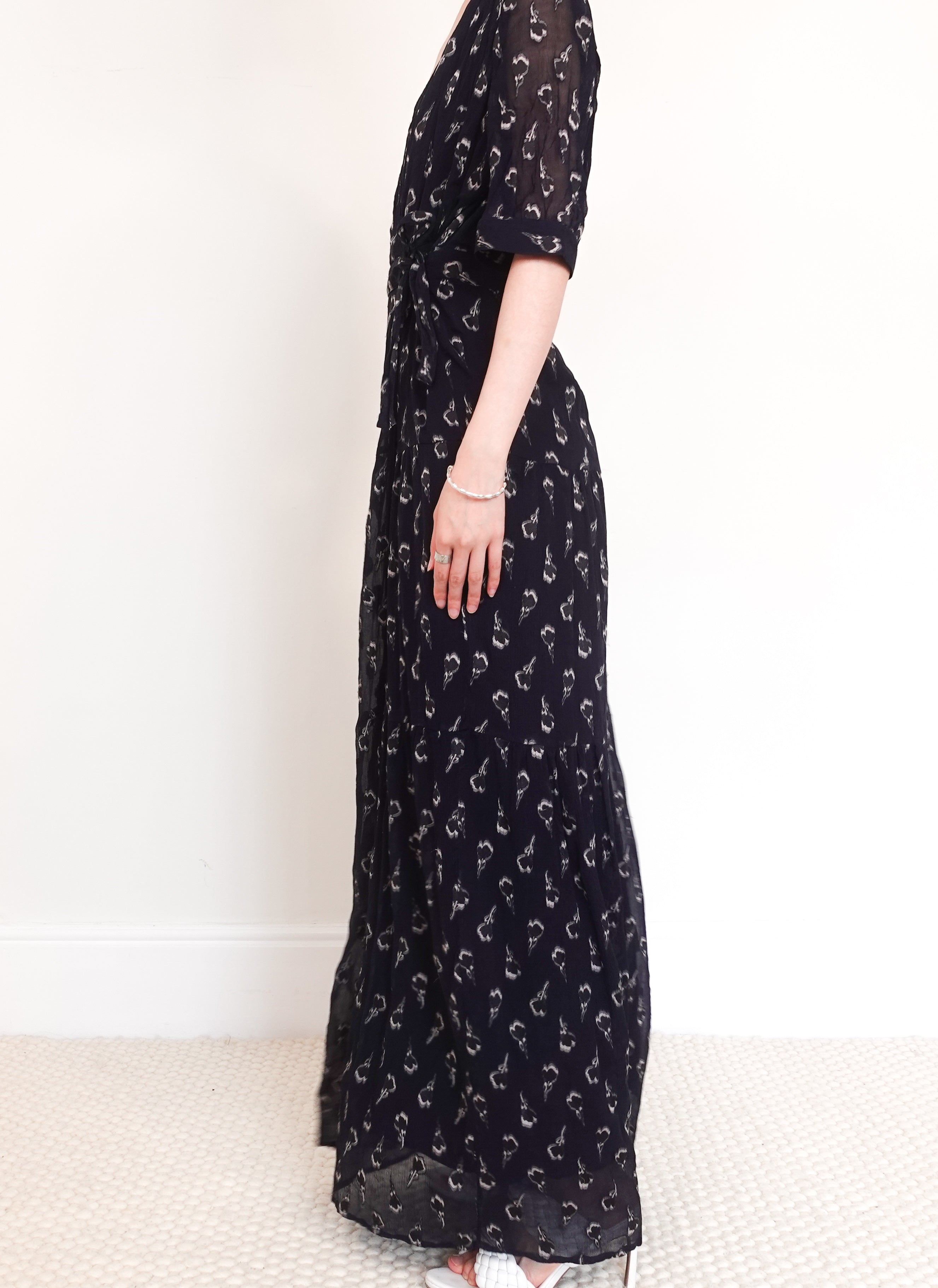 Maxi wrap dress S RRP £315