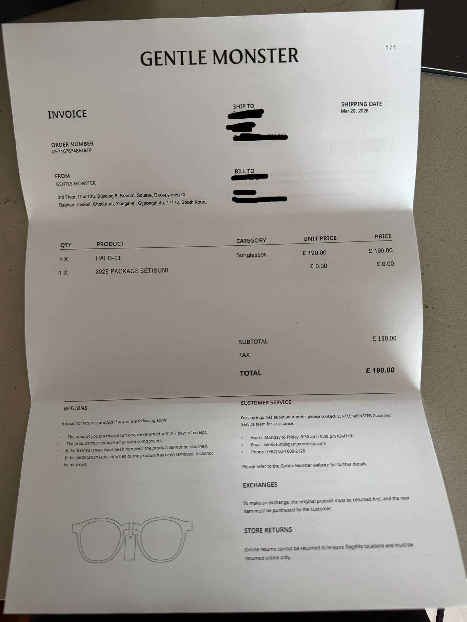 Gentle Monster Black Halo Sunglasses (RRP £190) | Authentic Preloved