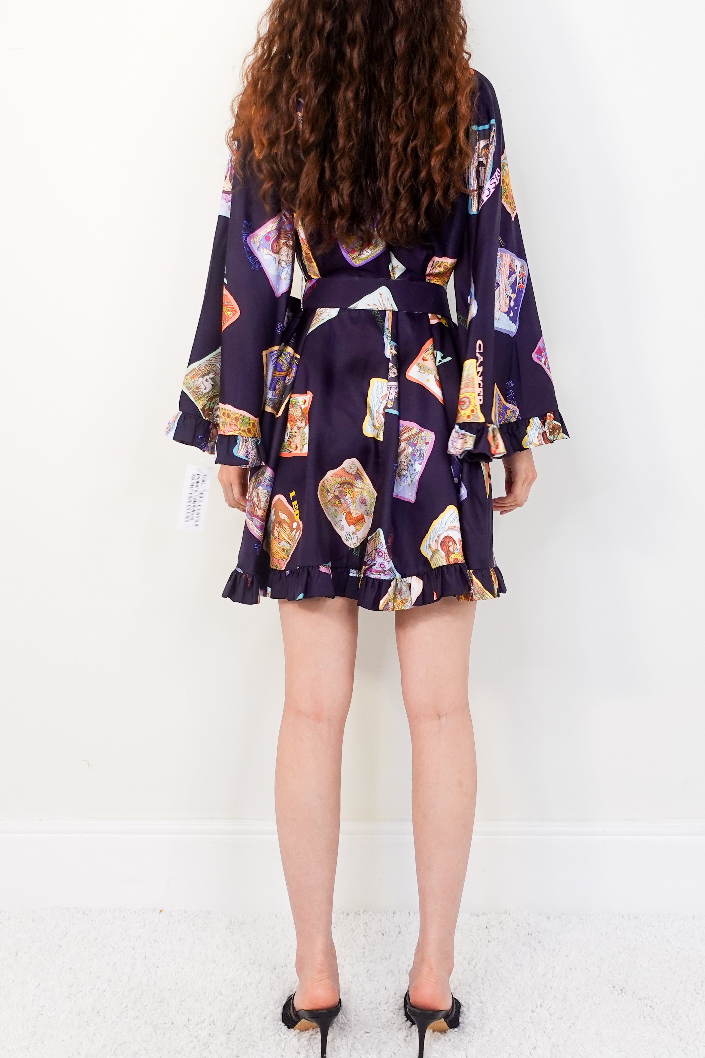 Printed silk mini dress RRP £625