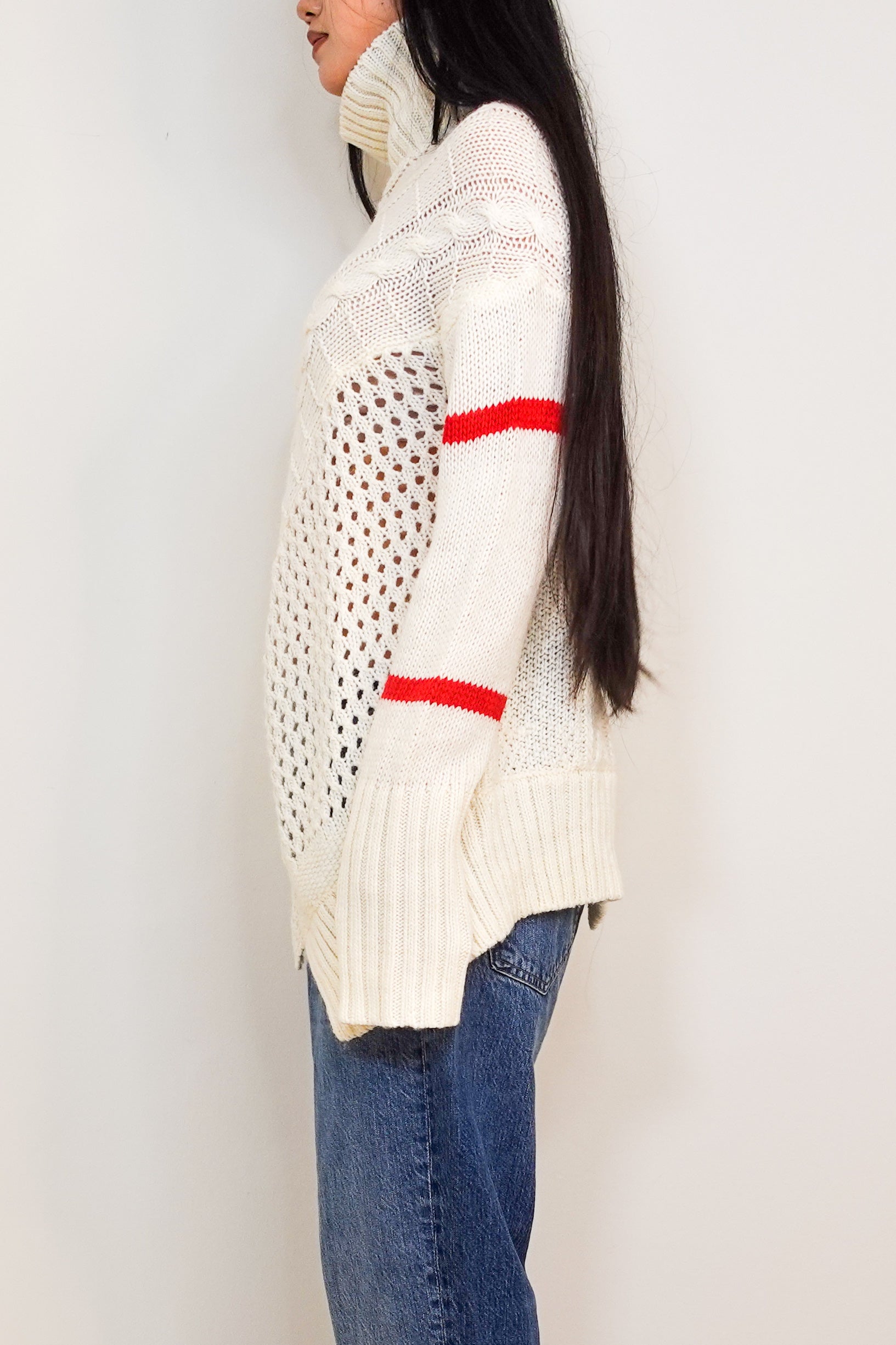 Cream knitted jumper RRP £250