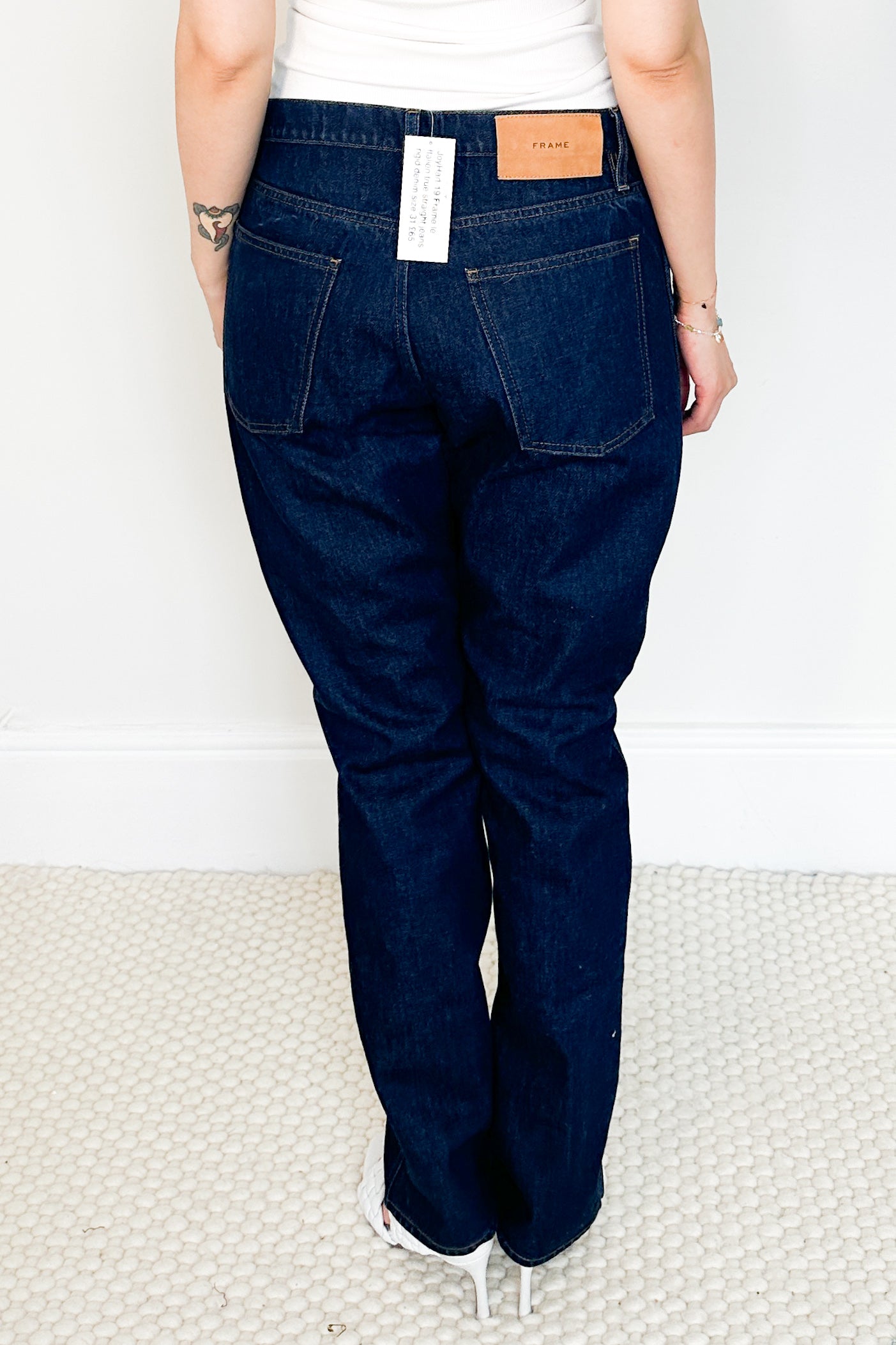 Le Italien true straight jeans denim