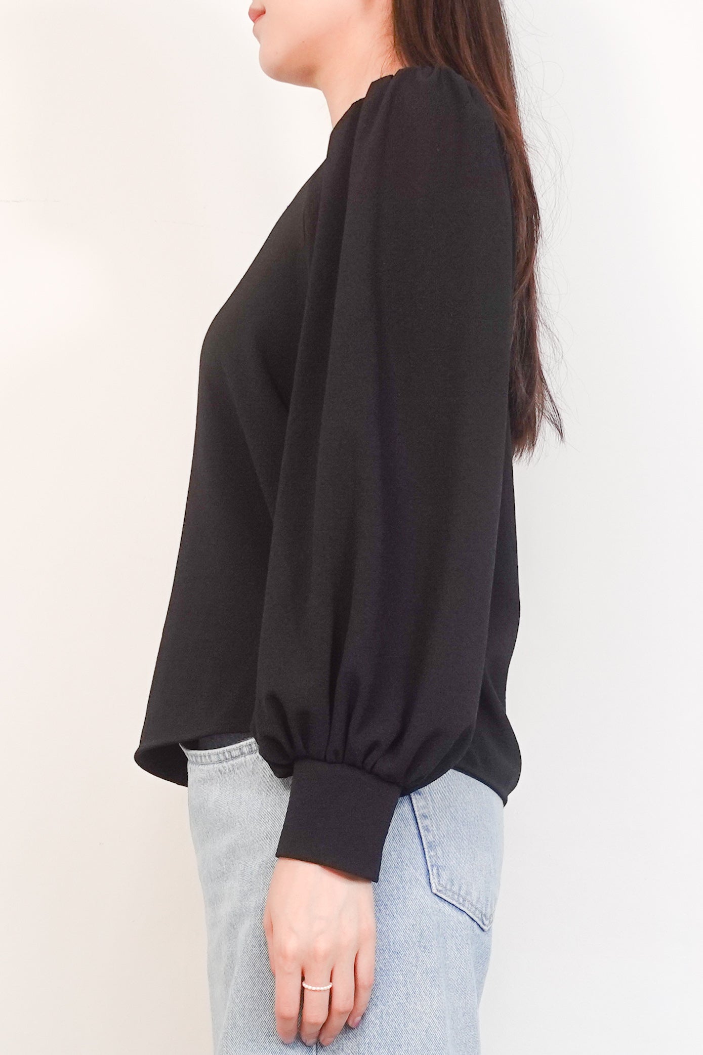 Black crepe blouse RRP £120